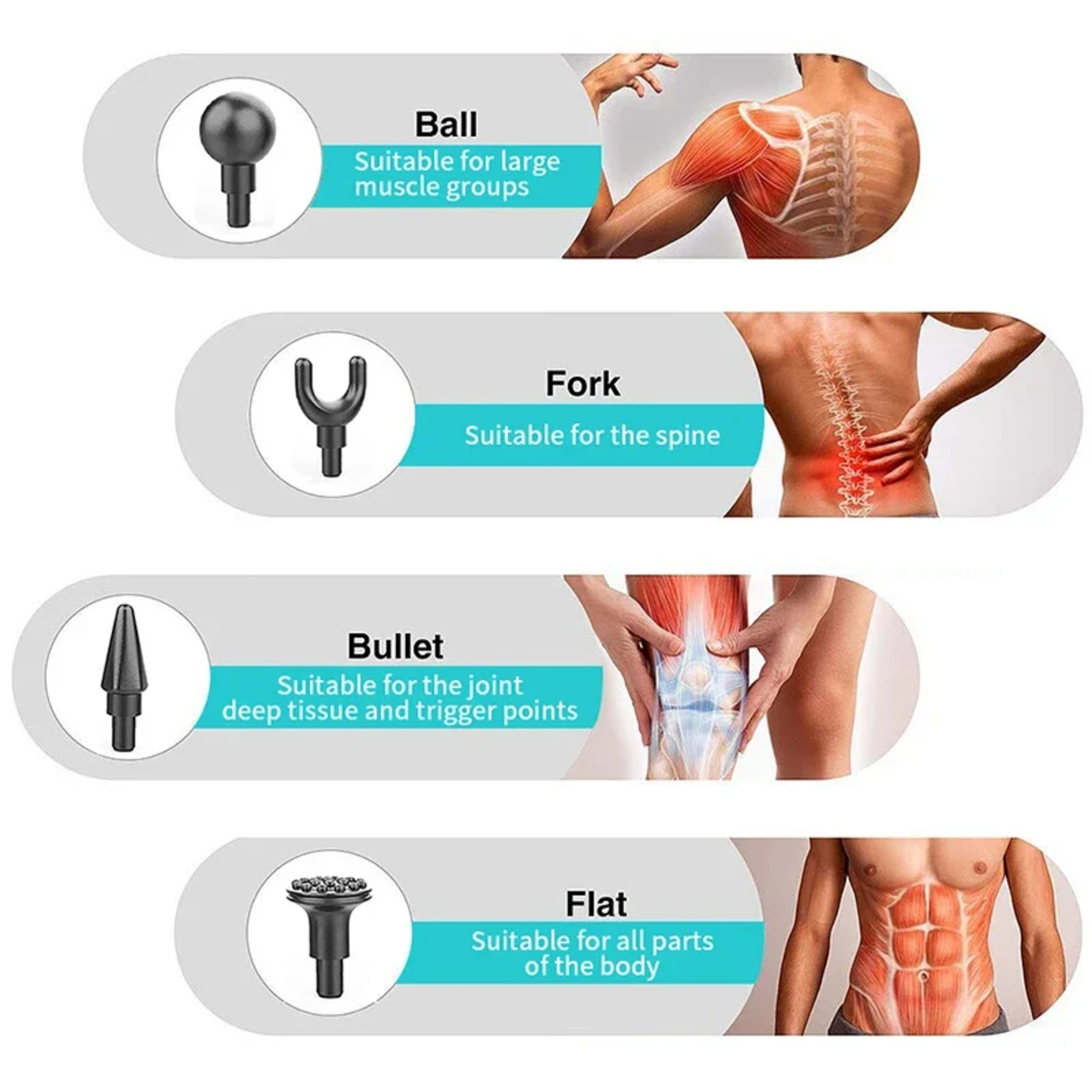 Massage Gun Deep Tissue Percussion Muscle Massager Fascial Gun For Pain Relief Body Neck Vibrator Fitness перкуссионный  3