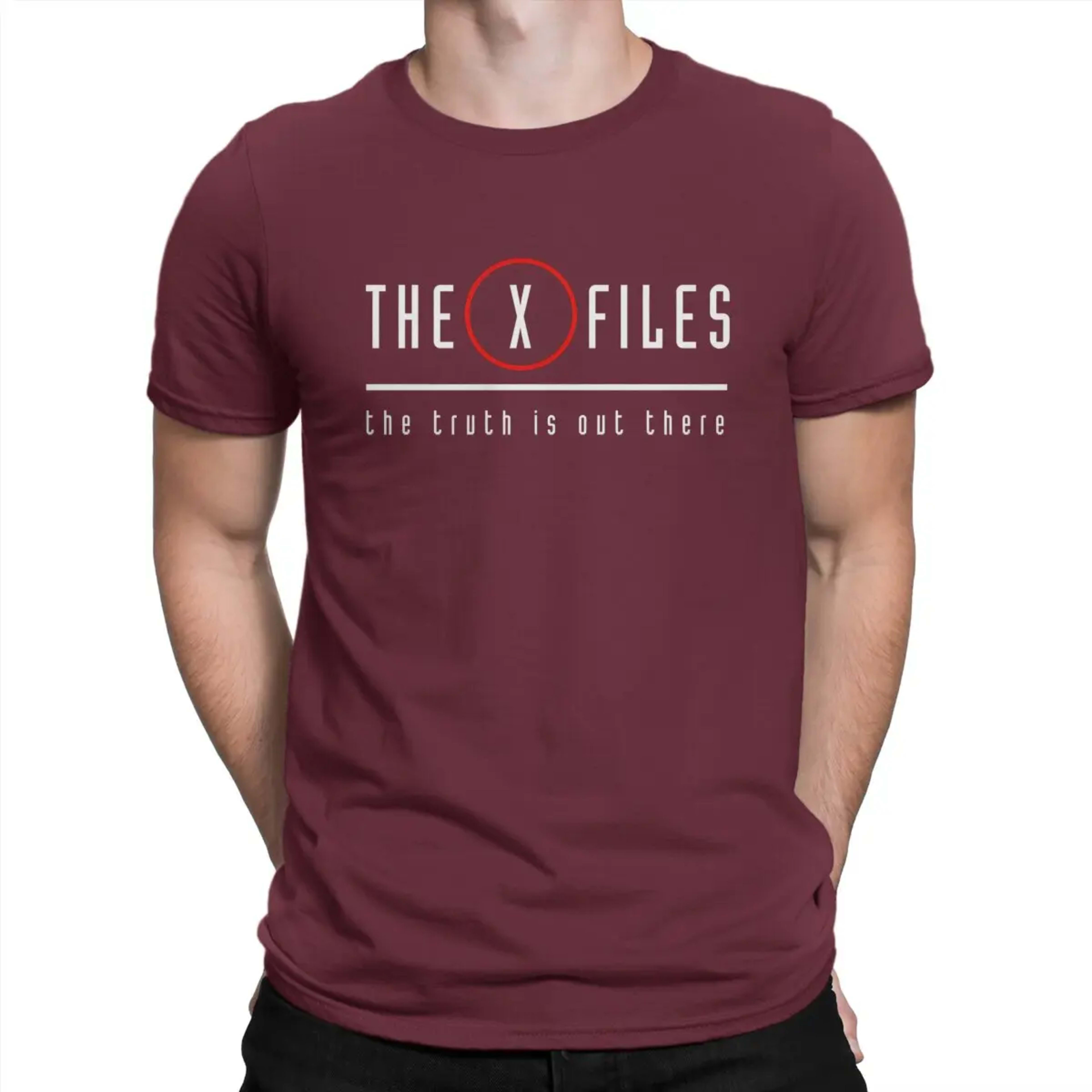 Men's T-Shirts The Truth Is Out There Crazy 100% Cotton Tee Shirt Short Sleeve The X Files T Shirt Crewneck Tops New Arr 12