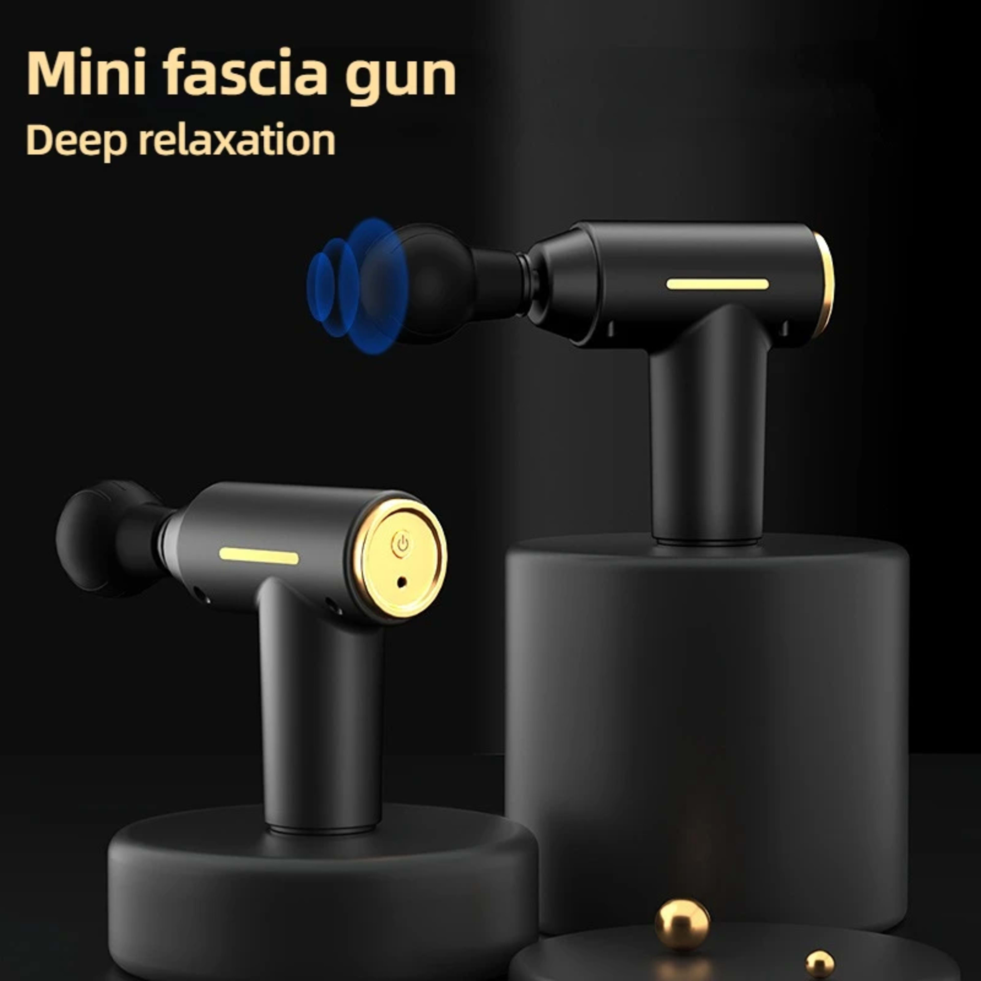Portable Mini Muscle Massage Gun Vibration Massage Gun Body Neck Back Pain Gout Relief Deep Muscle Relaxation Massager T 2