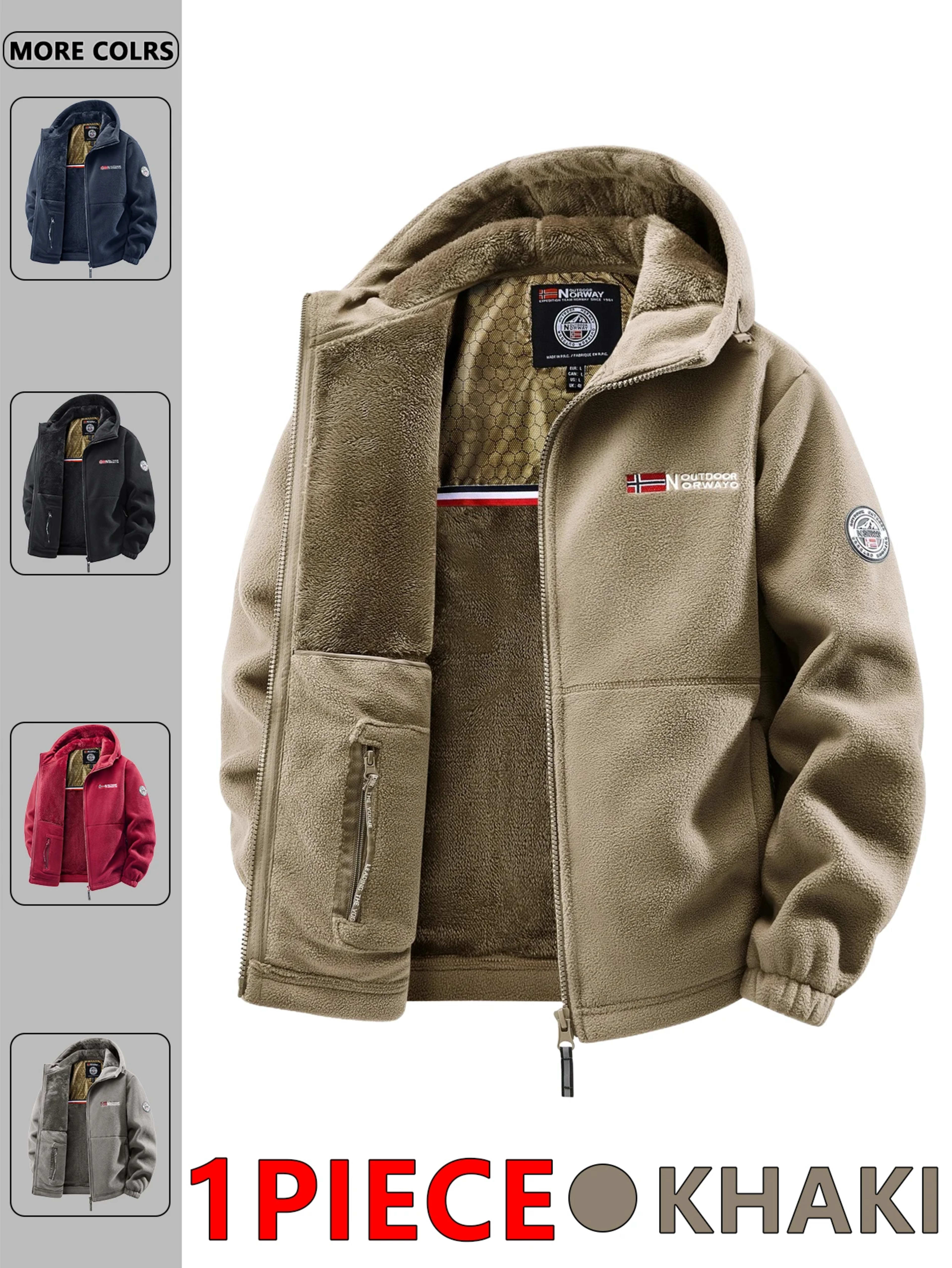 Men's Autumn and Winter Outdoor Hooded Jacket, Suitable for Daily Wear at Home, for Travel, Parties, Commuting, Outdoor  5