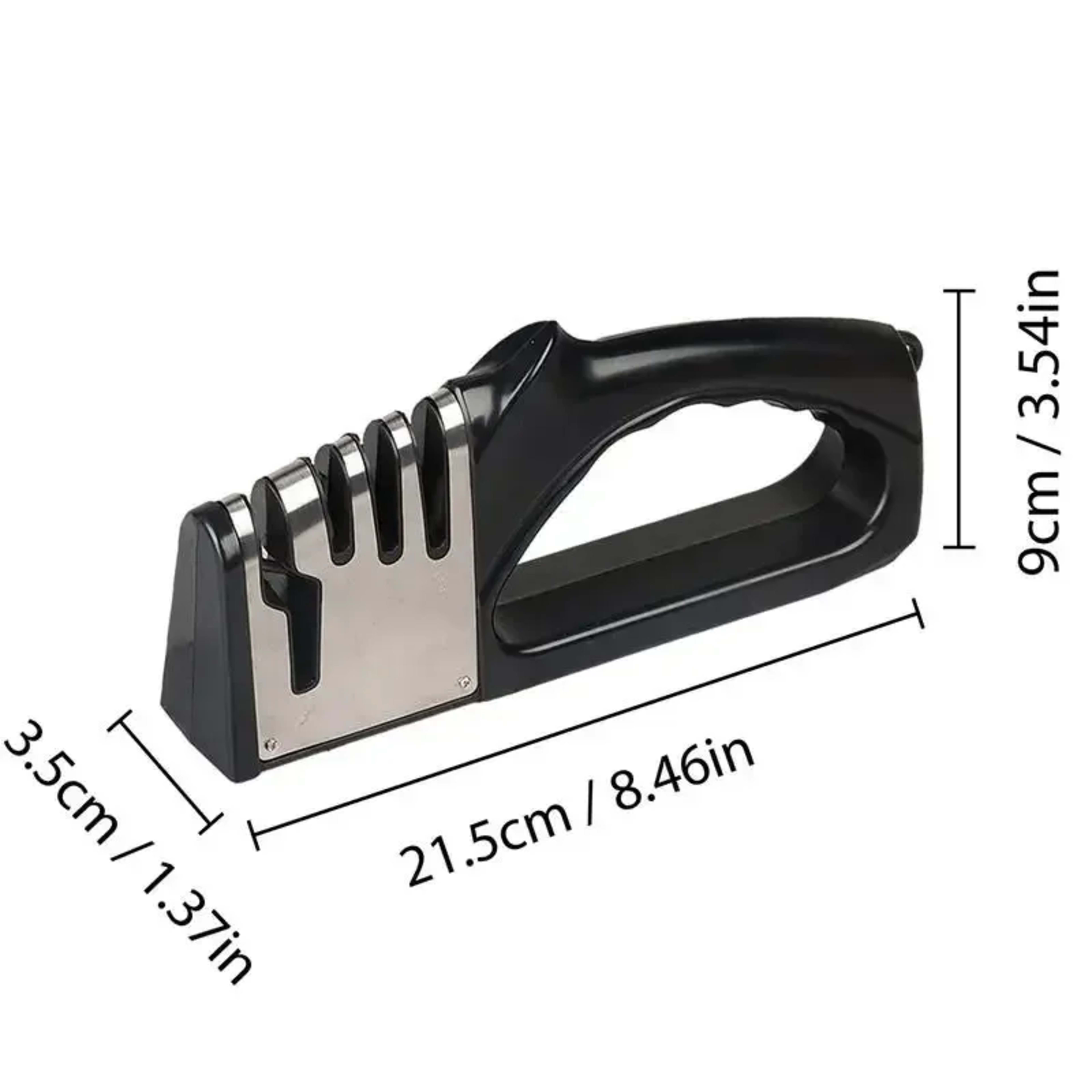 Kitchen 4 Segment Knife Sharpener Multifunctional Portable Non-slip Base Knife Sharpener Household Kitchen Gadgets Acces 5