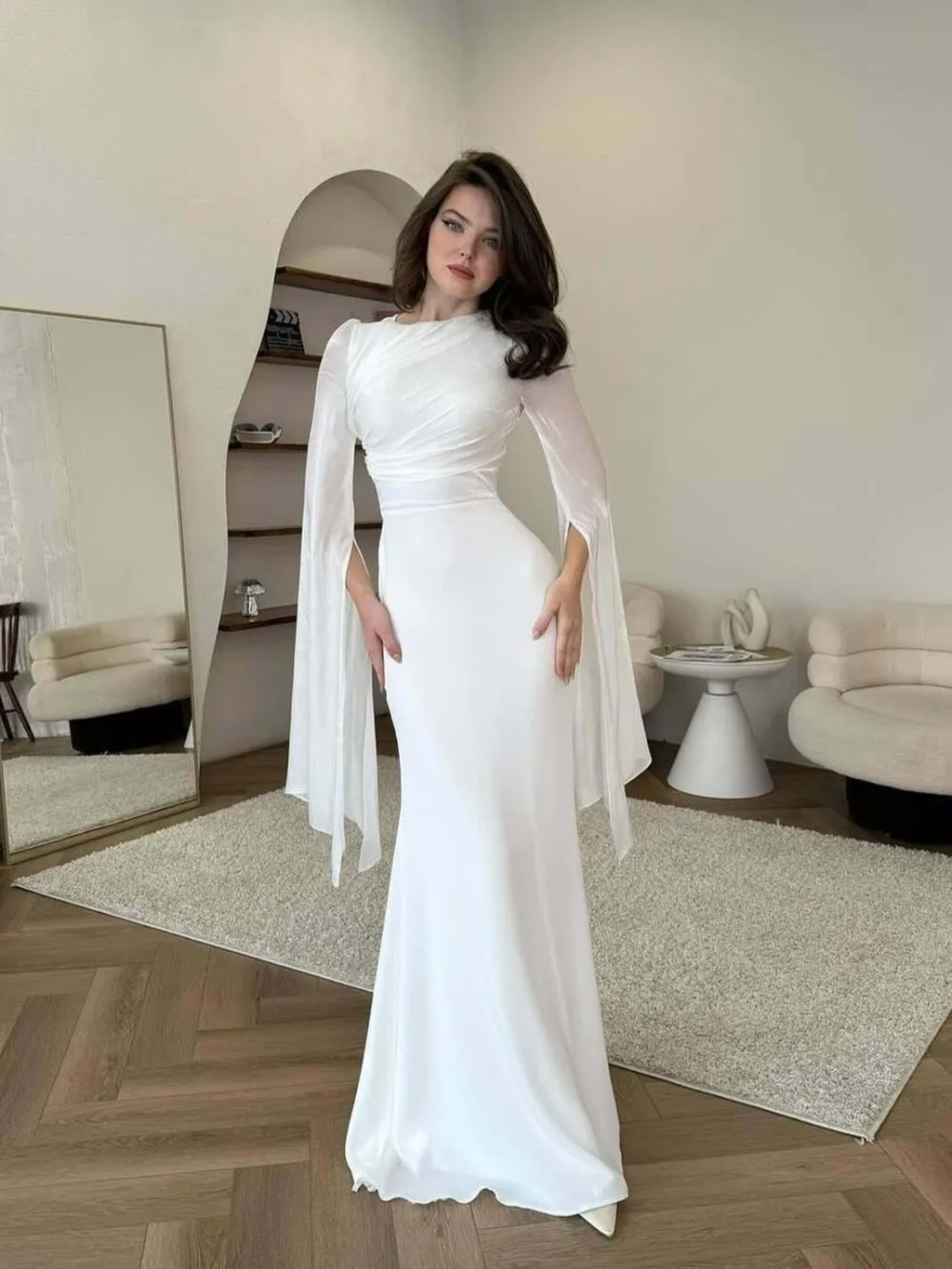 Muslim Dress for Women Party Abaya Dresses Bat Sleeve Ramadan Eid Arab Long Robe Morocco Dubai Kaftan Islam Vestidos Jal 6