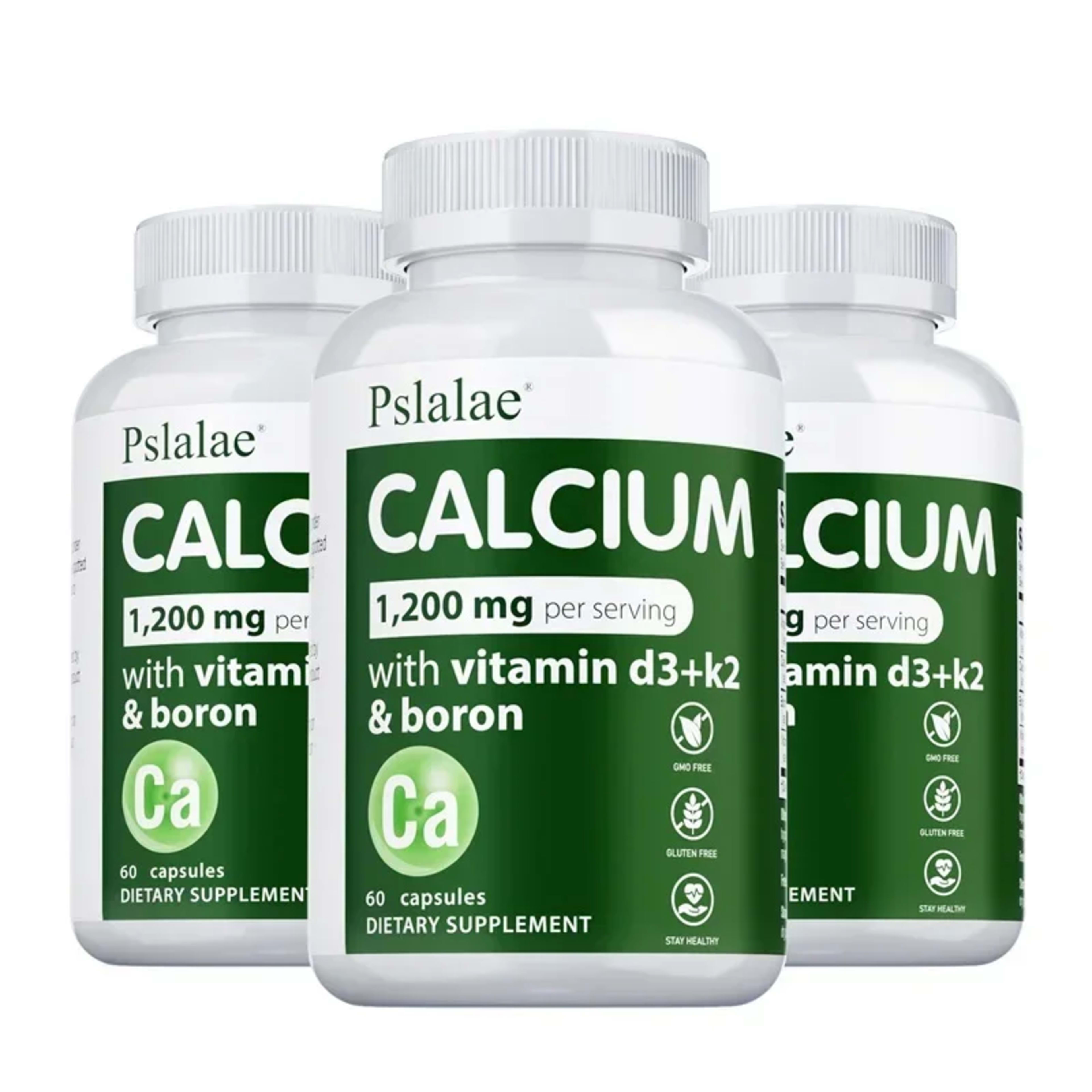 Calcium Supplement - Promotes Calcium Absorption, Boosts Energy, Strong Bones, Supports Heart & Muscle Health, Non-GMO 8