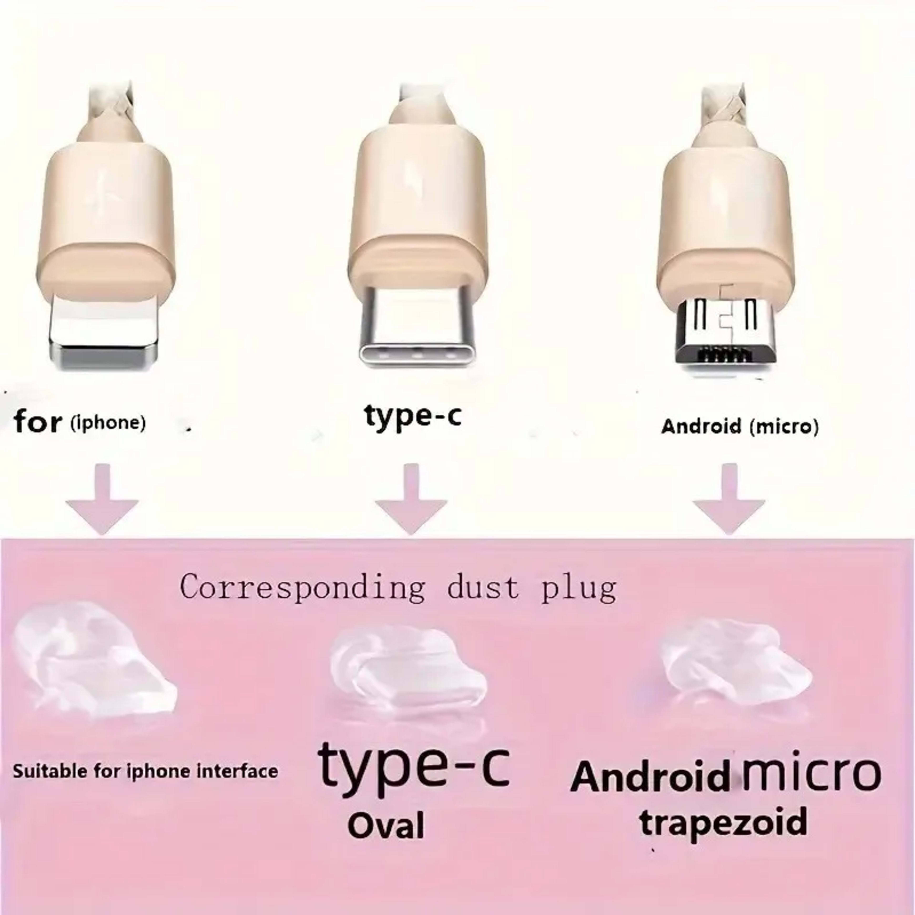 1pcs Simple Flowers Phone Dust plug Accessories Decoration Hanging Pendant for iPhone for Samsung Type-C Charging Port 3