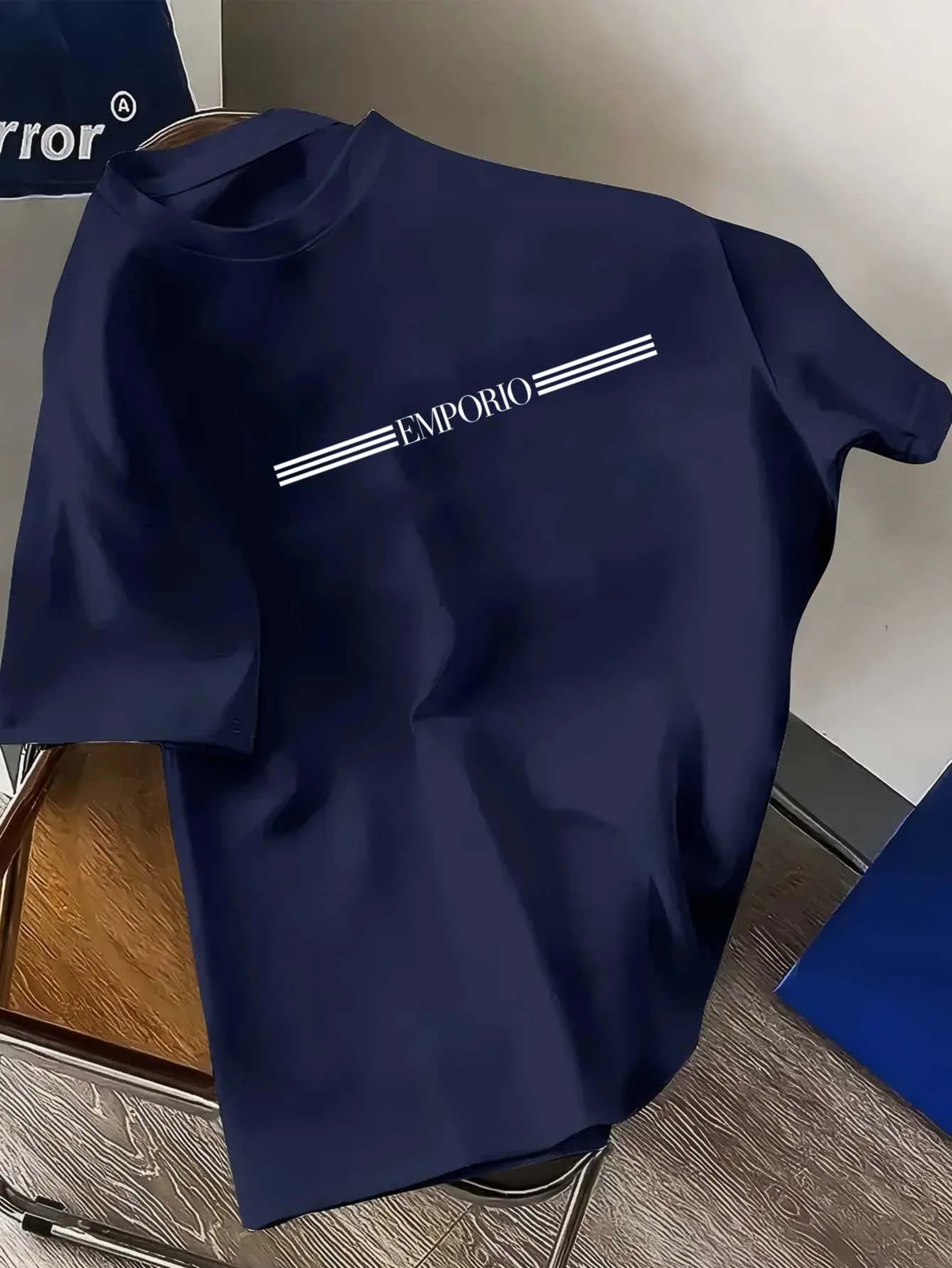 Men's T-shirt - Breathable and sweat-wicking short-sleeved round-neck casual and sportswear style shirt suitable for all 3