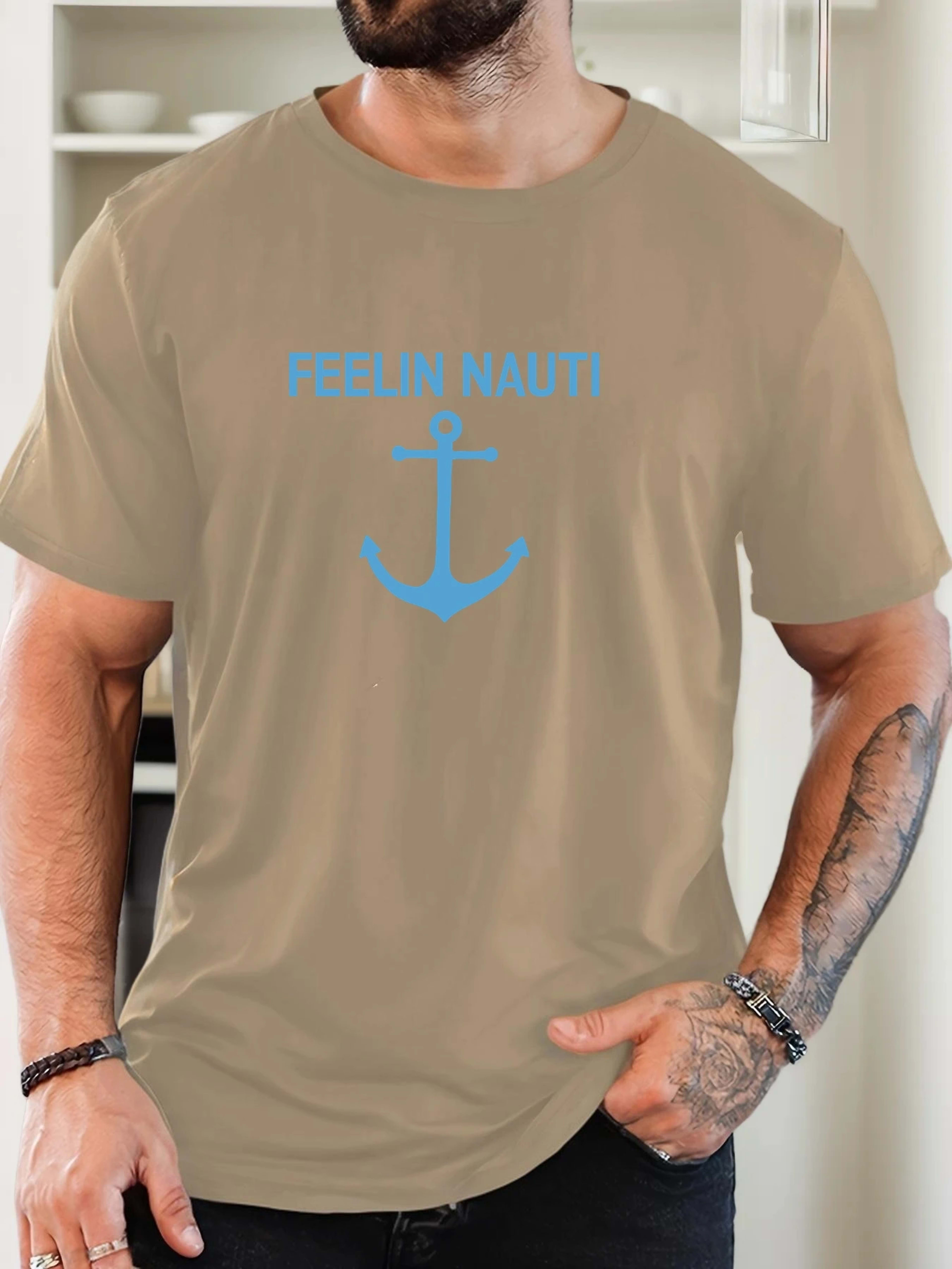T Shirt for Man 100% Cotton Summer Round Neck Short Sleeve Graphic Print Breathable Streetwear Fashion Leisure Cool T-sh 8