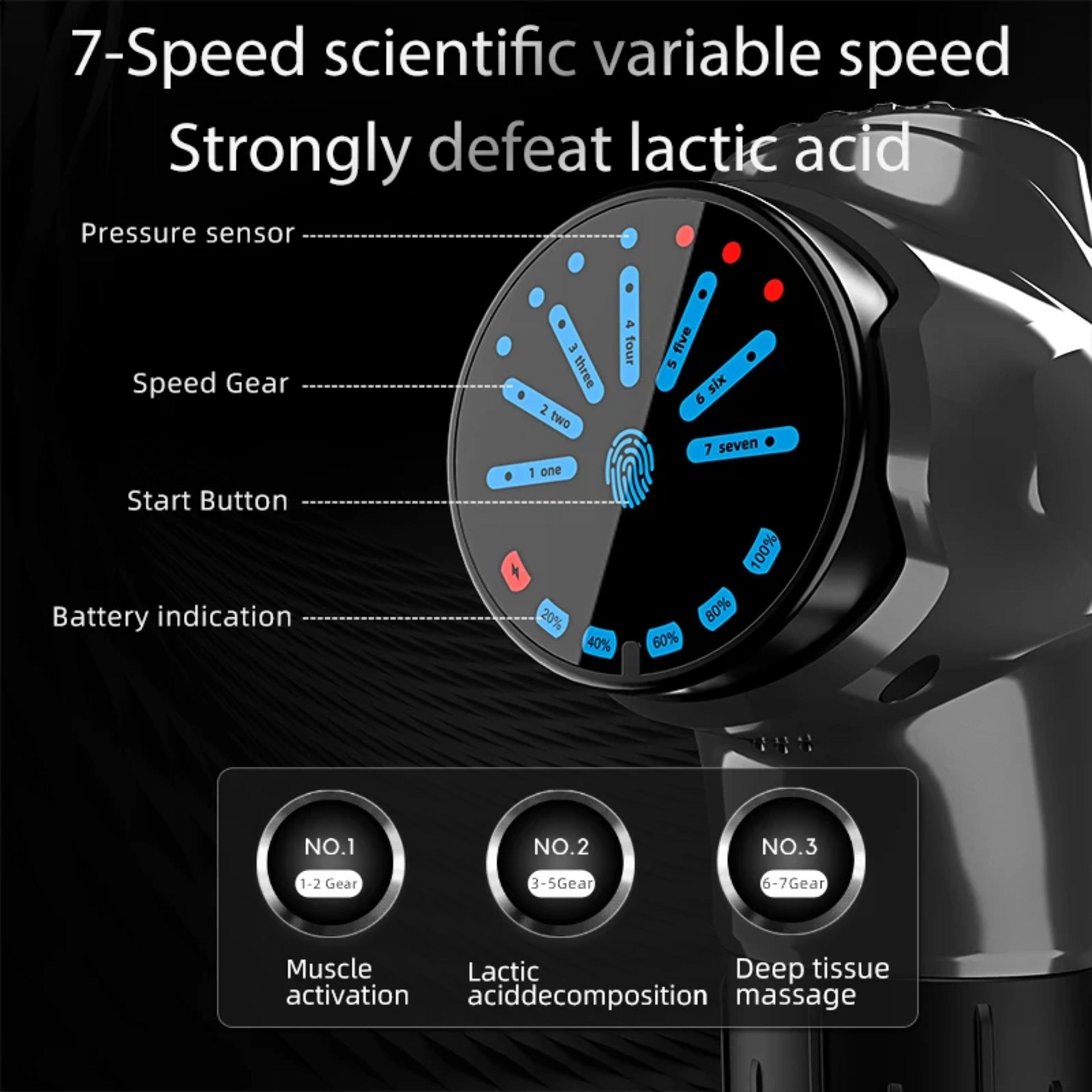 Professional Massage Guns12 Heads Smart Massage Gun For Body Neck Back Electric Handheld Fascia Gun Muscle Relaxation Ma 3