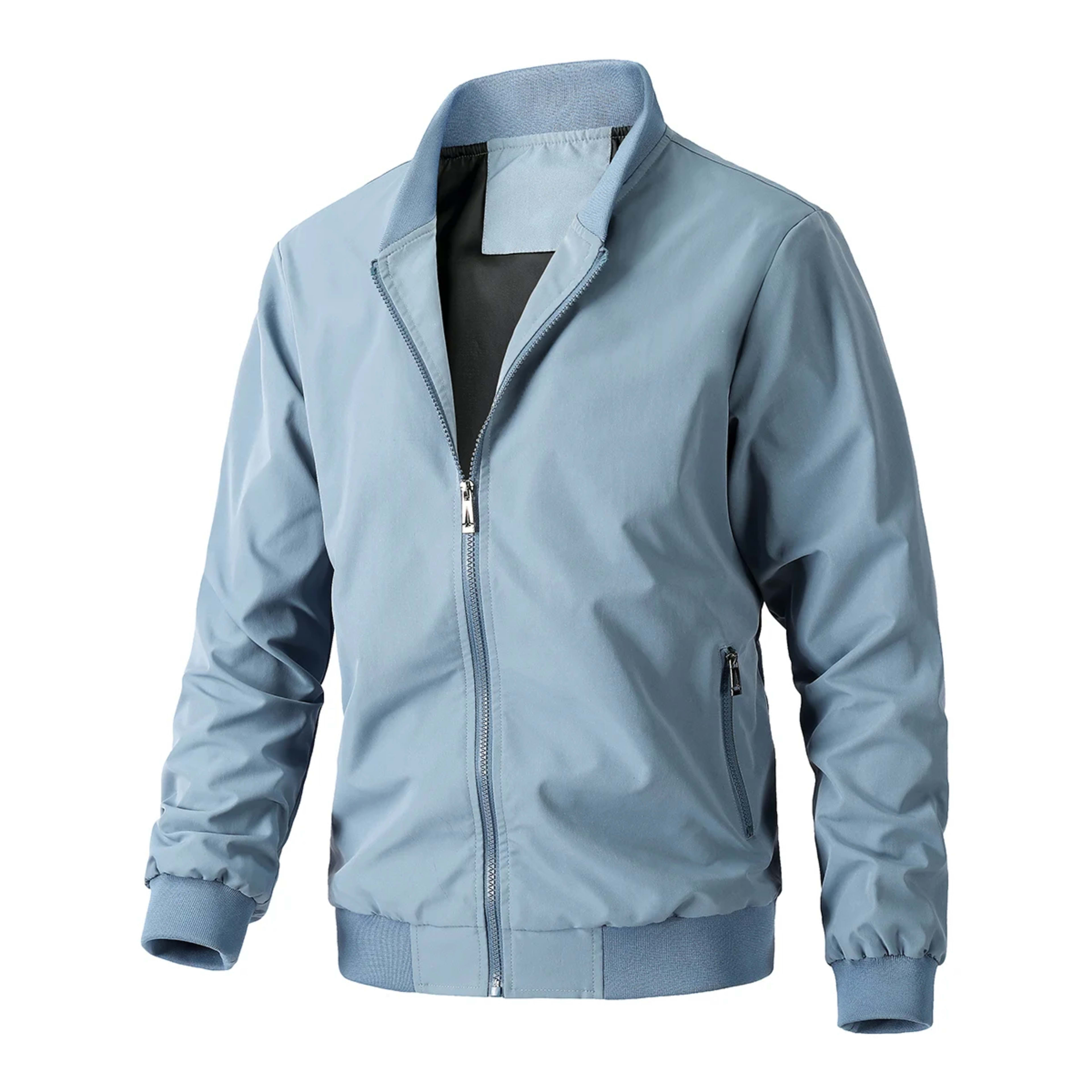 Men's Bomber Jacket Spring Autumn Fashion Business Casual Streetwear Simple Windbreaker British Style Male Coat 1