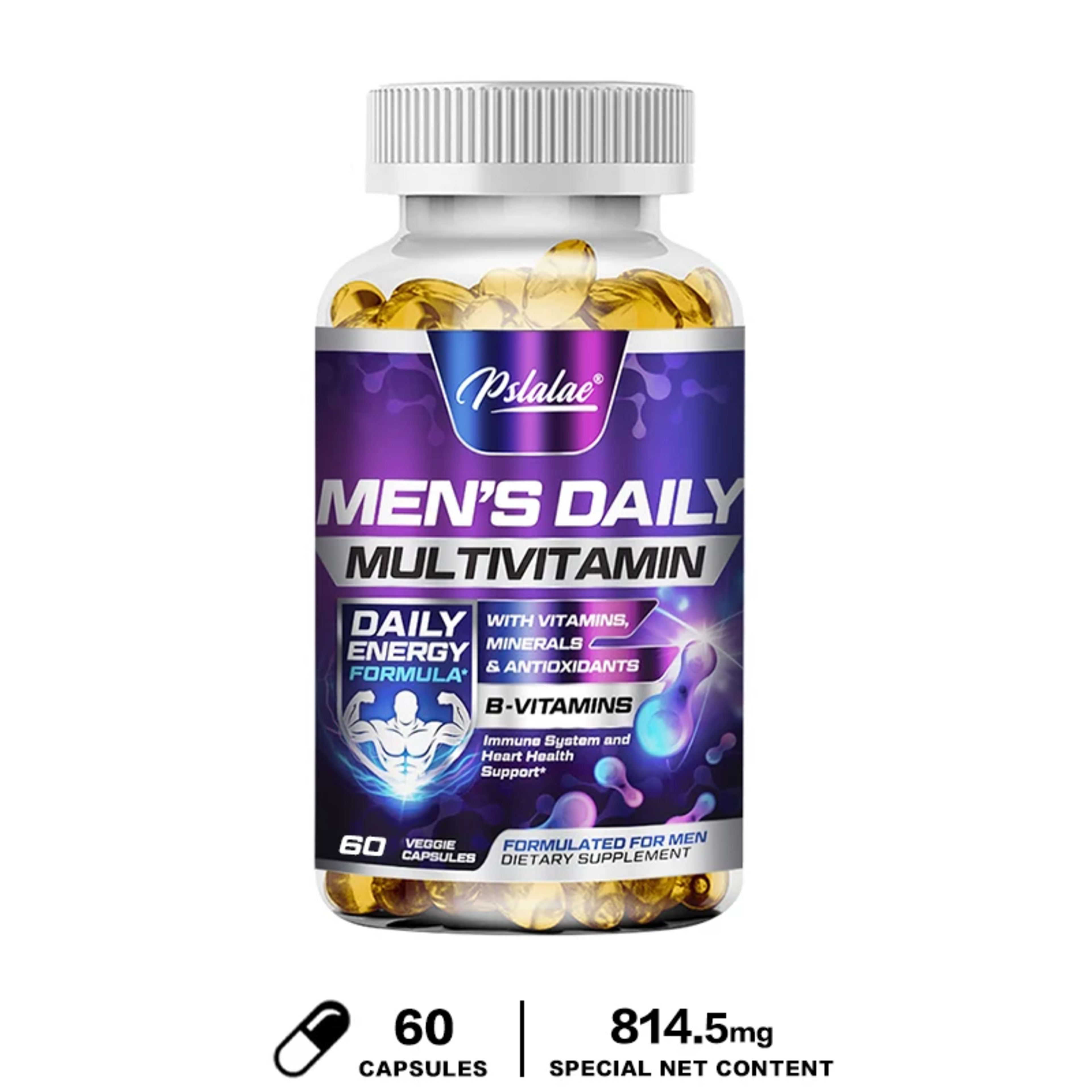 Men's Multivitamin Supplement - Provides Energy and Endurance Supports Heart, Brain Health and Vitality 10