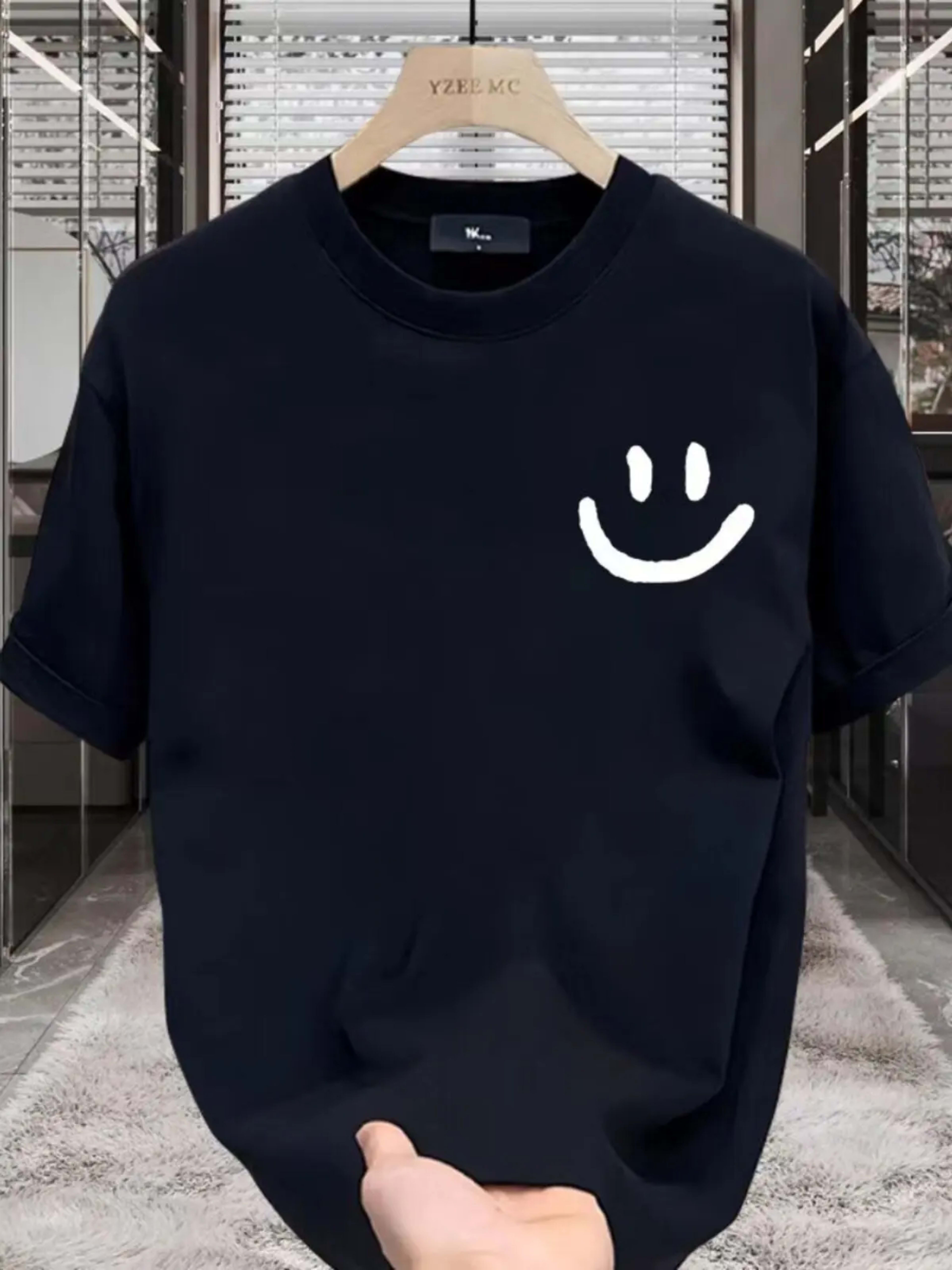 Men's Printed T-Shirt - 100% Cotton - Summer Trendy Streetwear Loose Round-neck T-Shirt 2