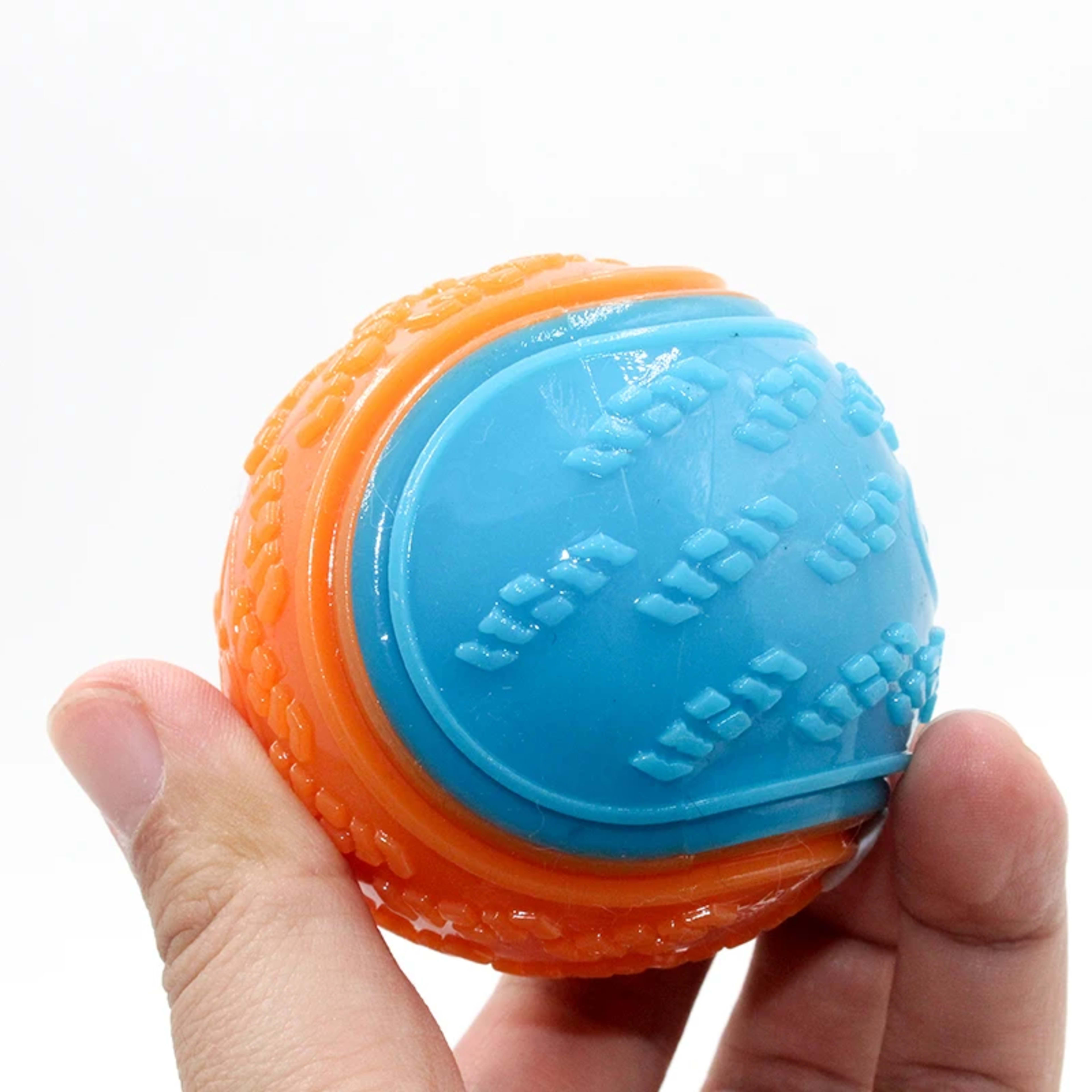 Dogs  Interactive Toys Soft TPR Toys for Dog Pet Teeth Cleaning Bite Resistance Squeaky Dog Ball Toy 4