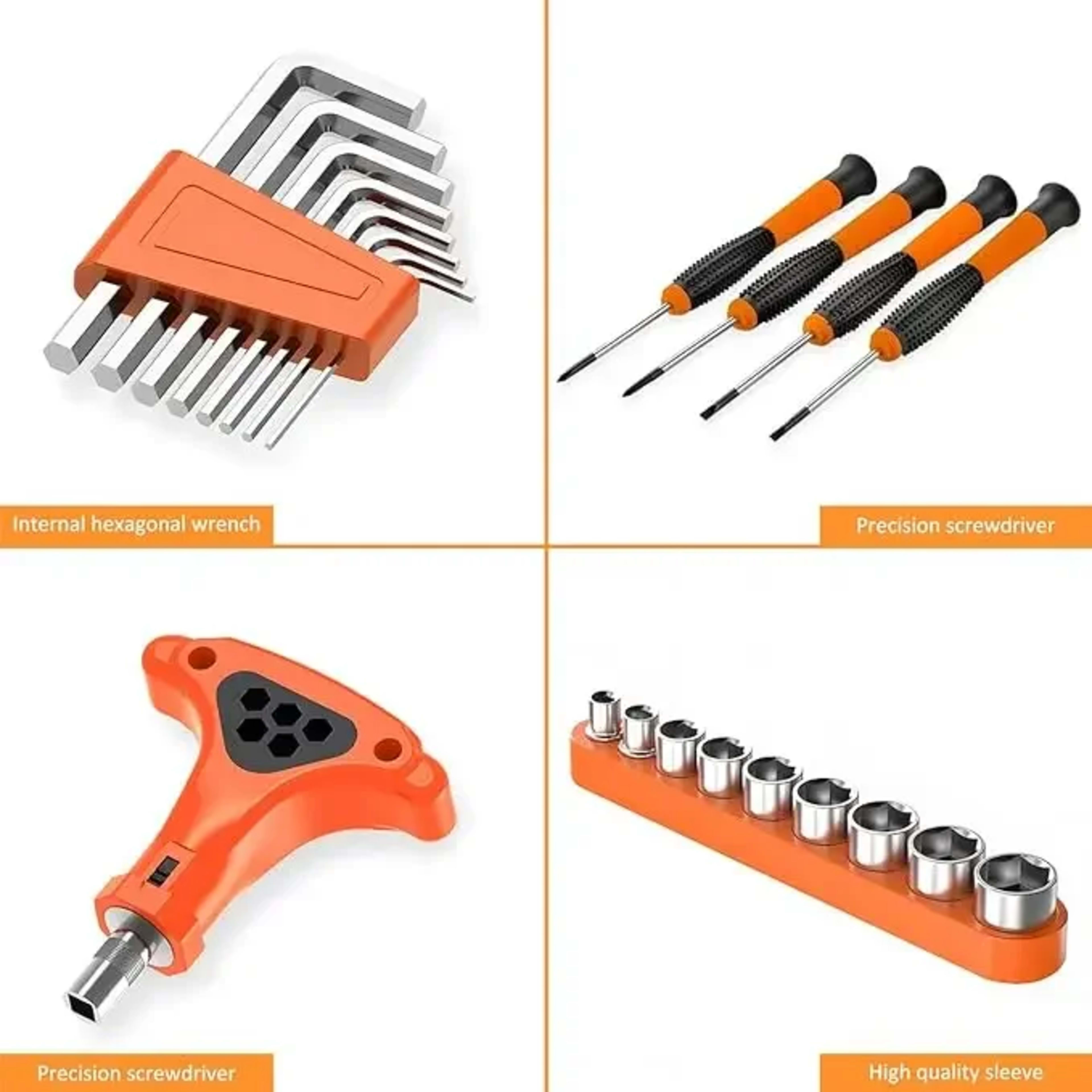 Home Tool Kit with Case Tool Set for Home Ultimate Tool Box Kit with Durable Screwdrivers Pliers Hammer Wrenches and Mor 3