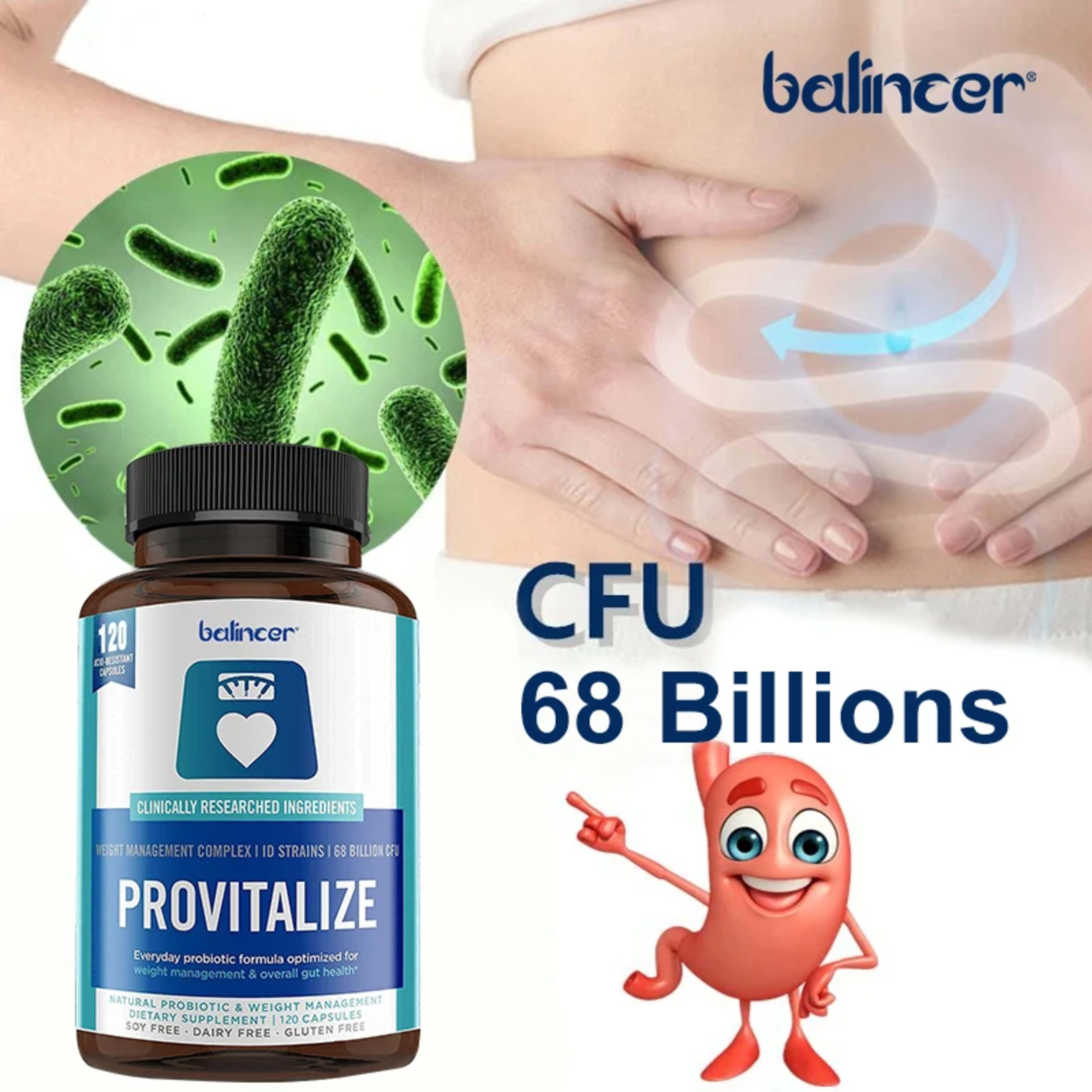 Probiotic Supplement - Gut Health, Supports Weight Management, Immune Health, Improves Digestion, Improves Mood, Relaxat 2