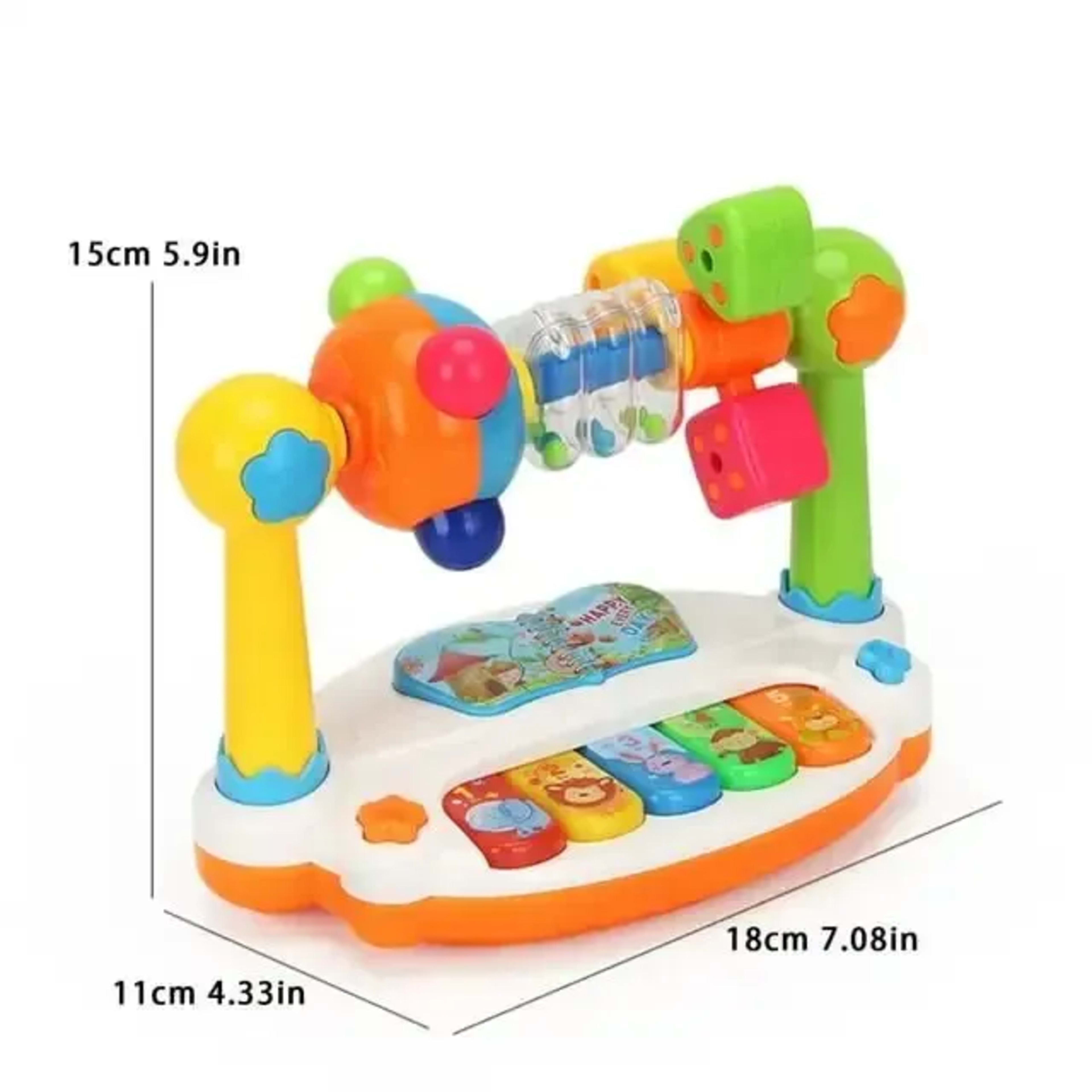 Baby Piano Toys Kids Rotating Music Keyboard Light Sound, Musical Toy for Toddlers,Early Educational Music Toy Gift Rand
