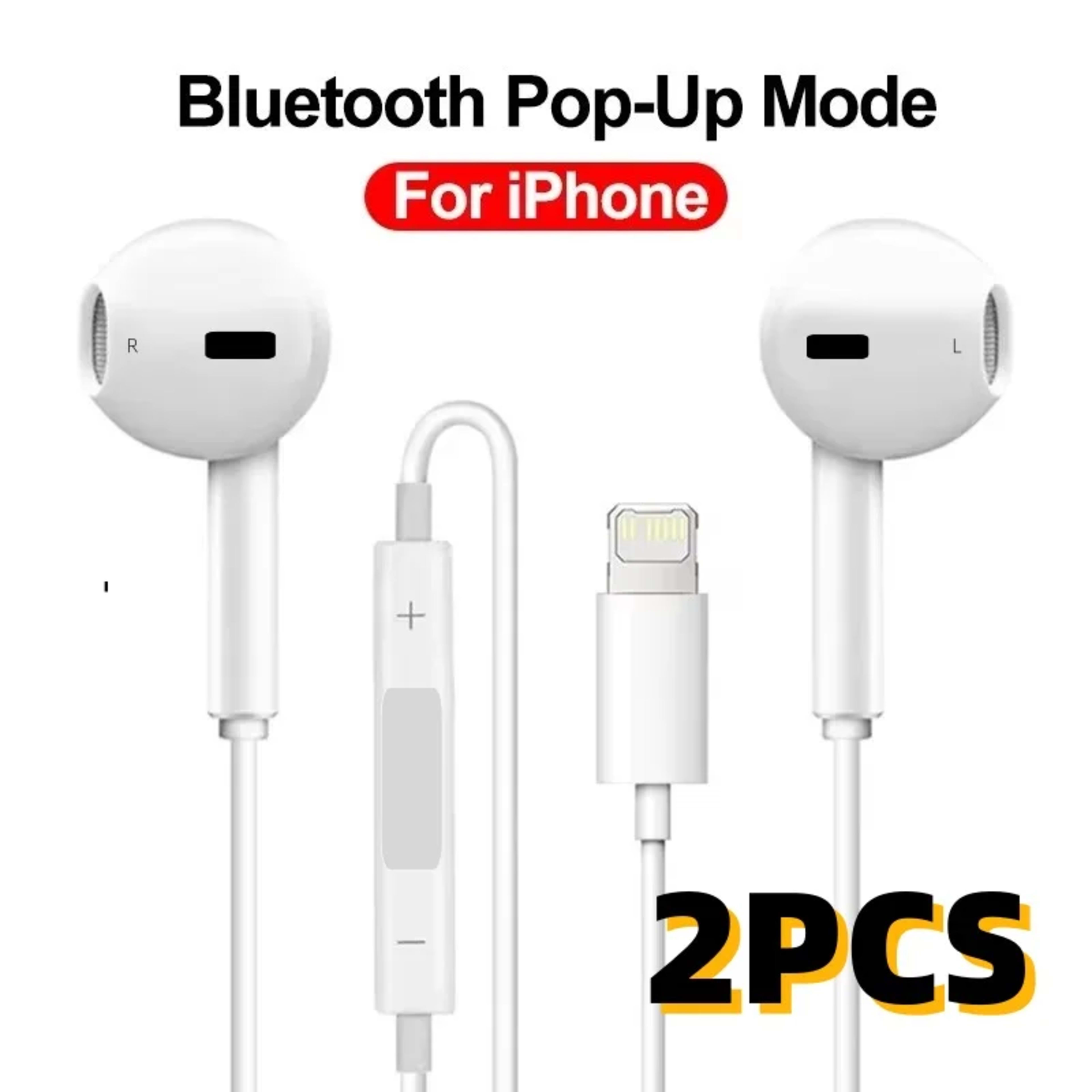 Original Headphones For Apple iPhone 14 11 12 13 Pro Max Earphones XR X XS SE 6 6S 7 8 Plus Bluetooth Wired Earbuds Acce