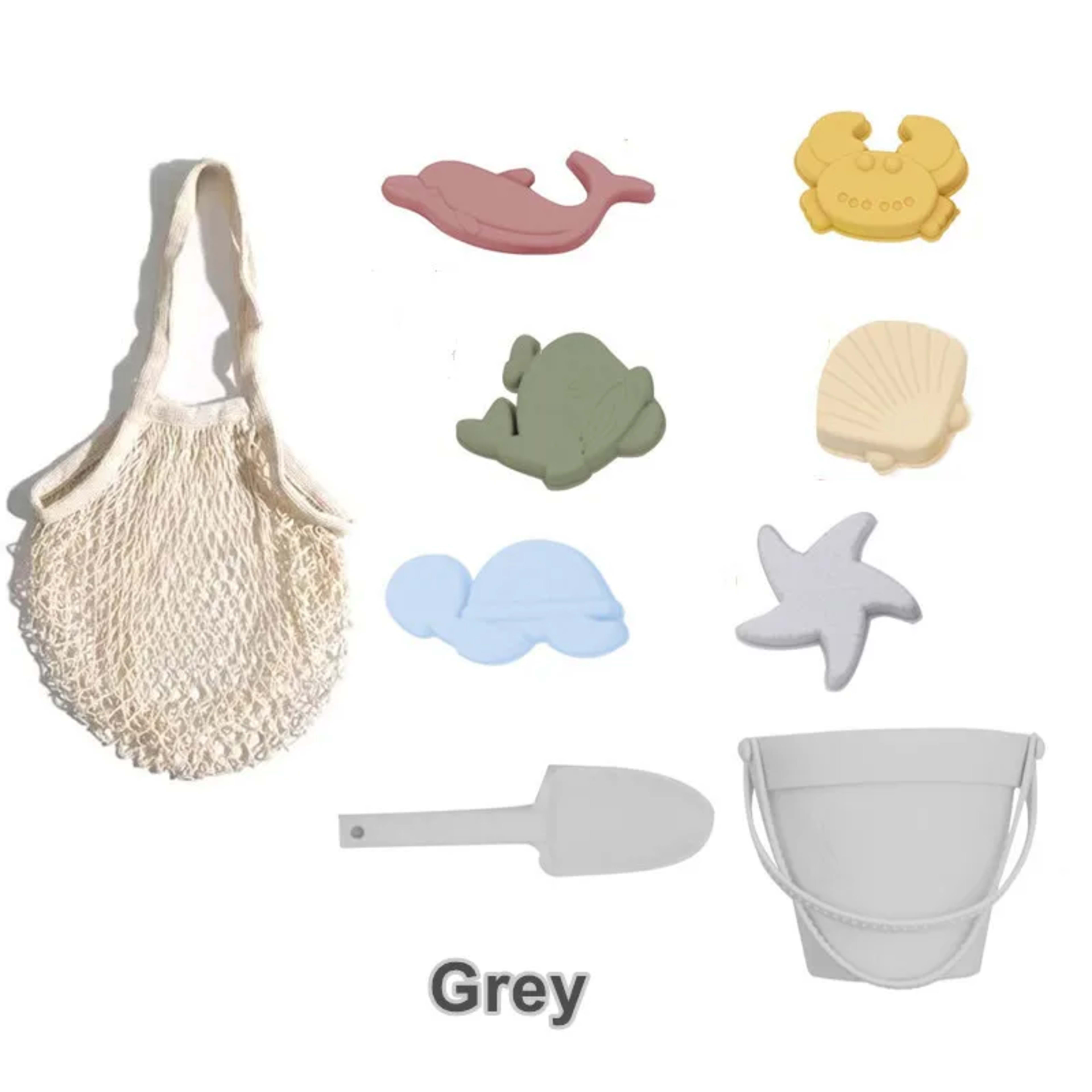Kids Silicone Beach Toys for Kids Baby Sandbox Beach Toy Set with Bucket Shovel Other Accessories Water Game Play Outdoo 15