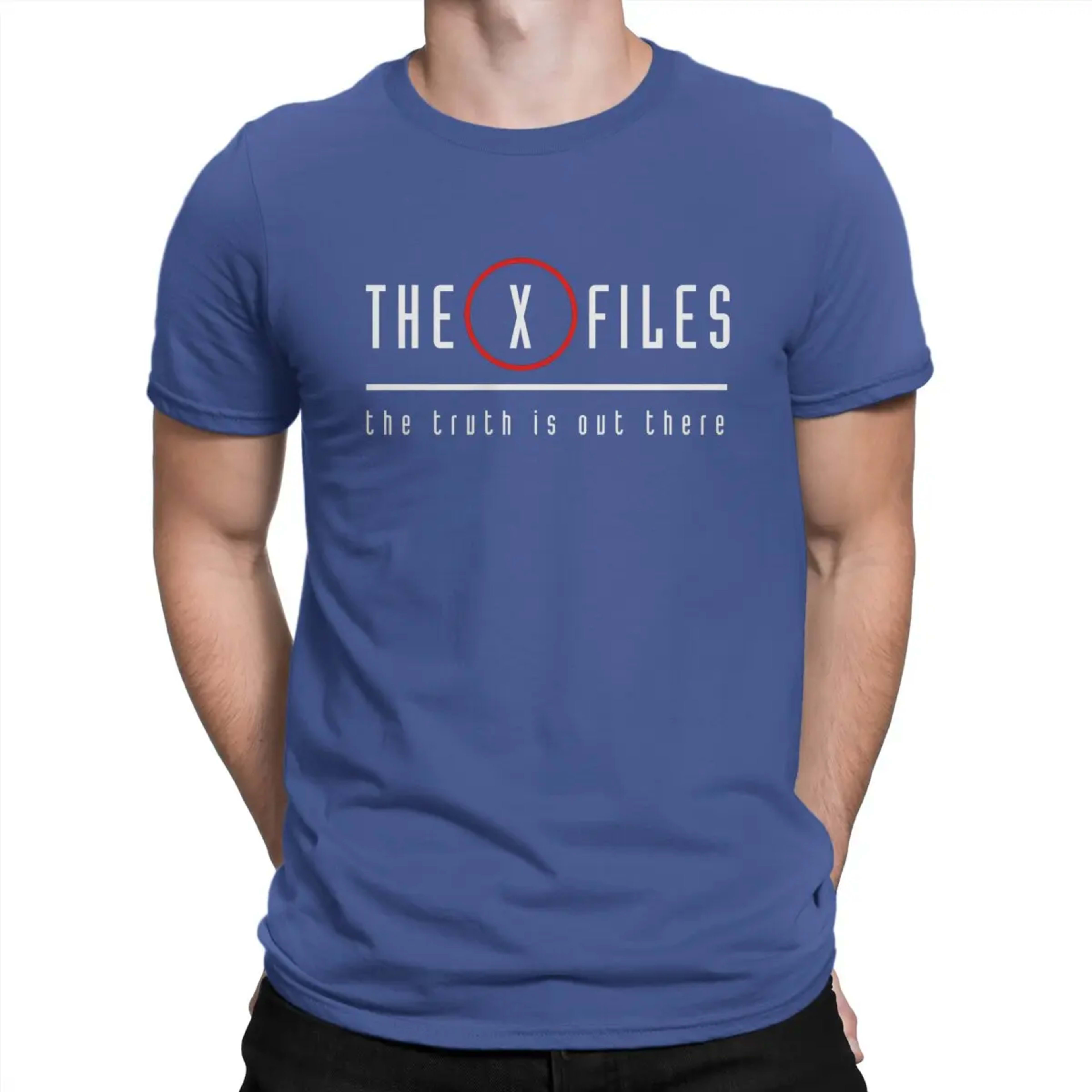 Men's T-Shirts The Truth Is Out There Crazy 100% Cotton Tee Shirt Short Sleeve The X Files T Shirt Crewneck Tops New Arr 10