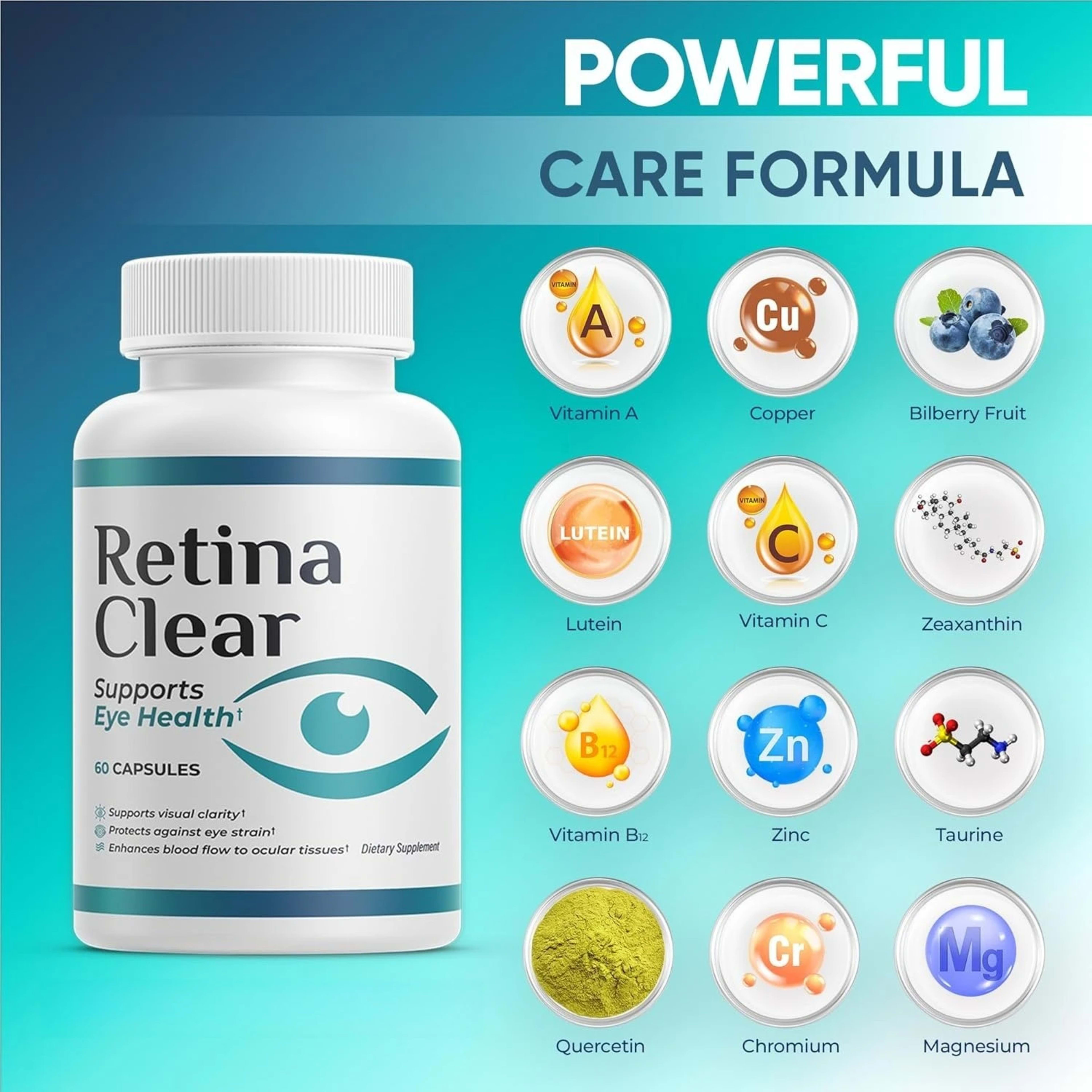 Vision Supplement – Eye Health Formula with Lutein, Zeaxanthin, Quercetin & Vitamin,Supports Visual Clarity,Eye Fatigue  3