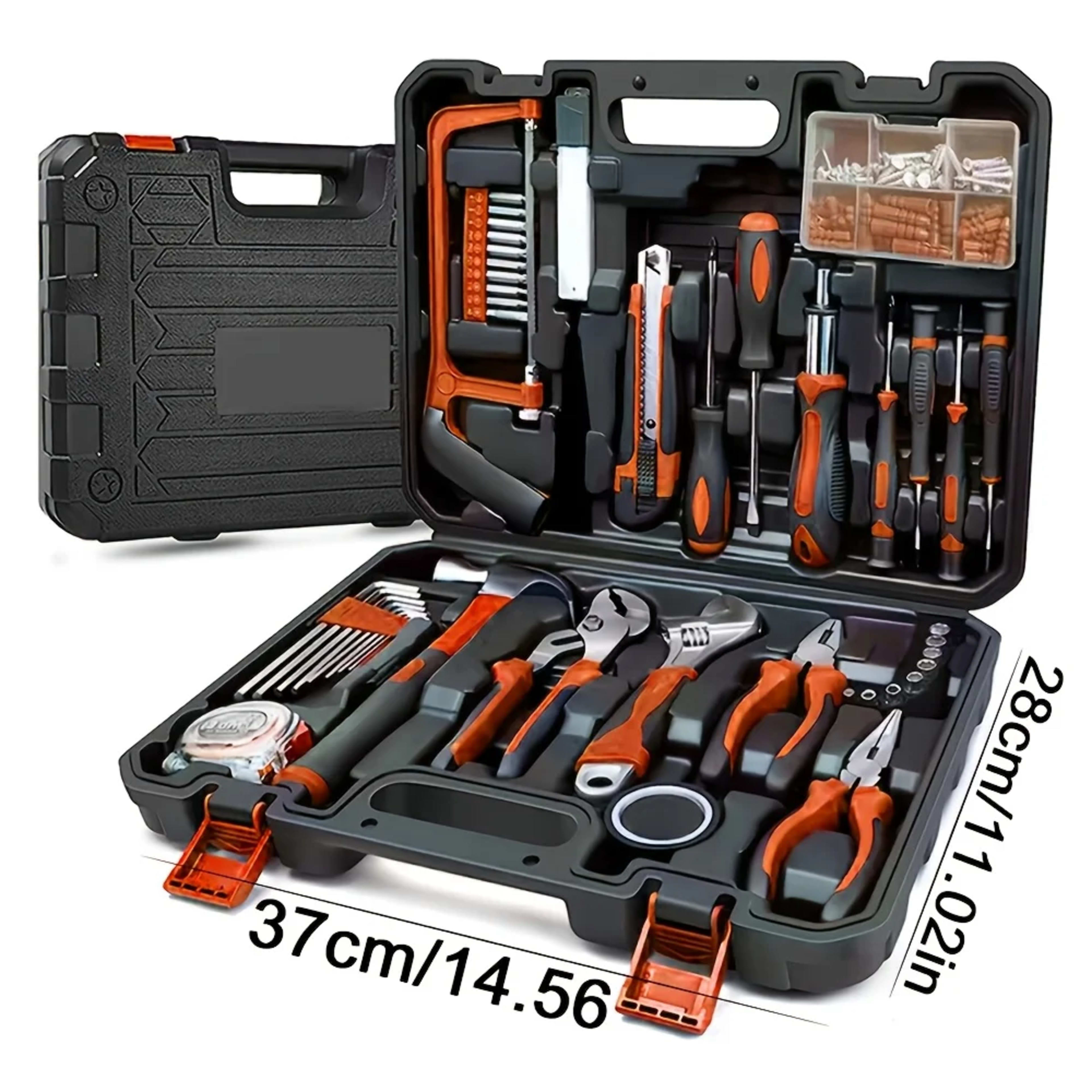 99-Piece Household Tool Set with Pliers, Screwdrivers, Hex Keys. For home, yard & car repair, daily maintenance. 4