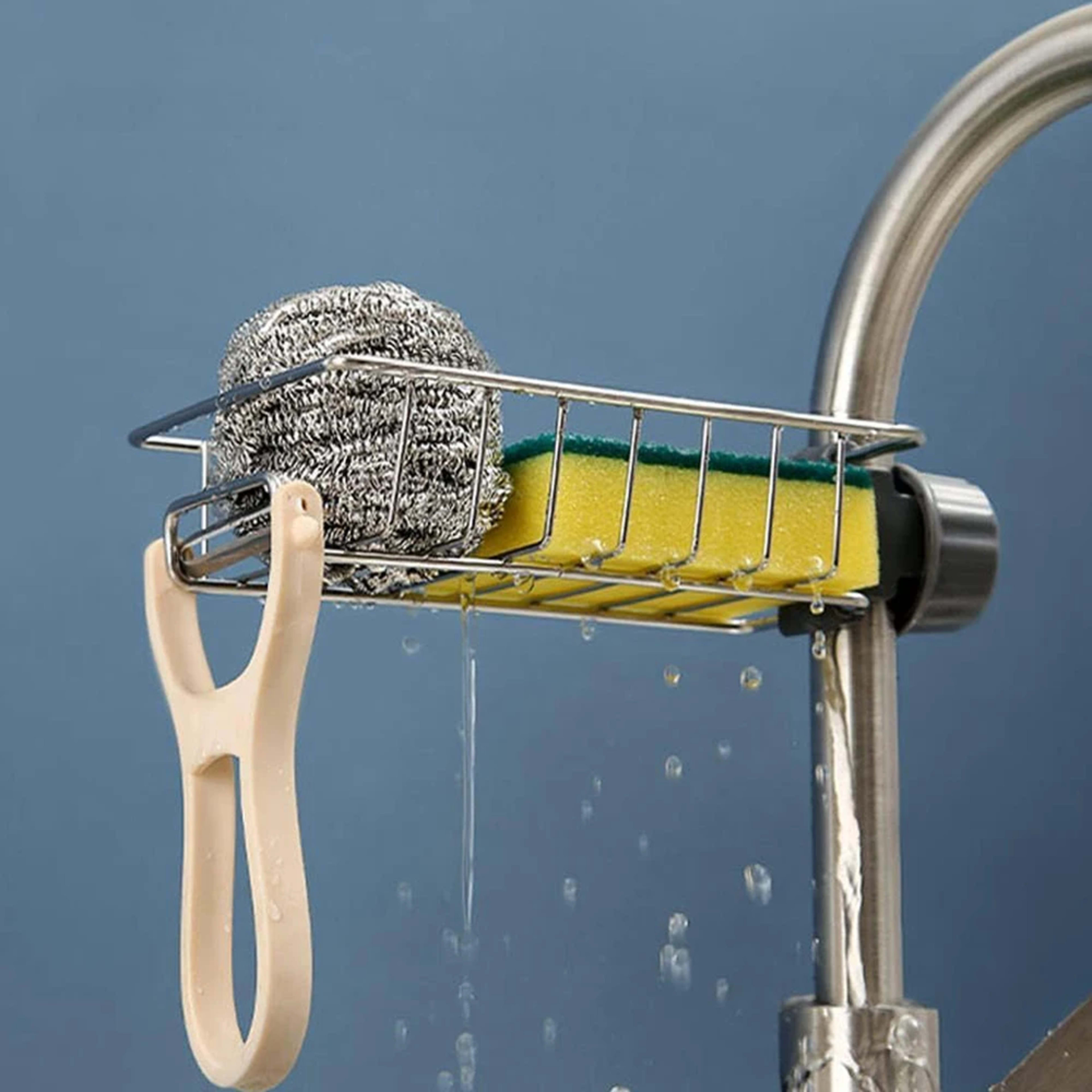 Kitchen Sink Drain Rack Sponge Storage Flexible Faucet Holder Soap Drainer Towel Rack Shelf Organizer Kitchen Accessorie 2