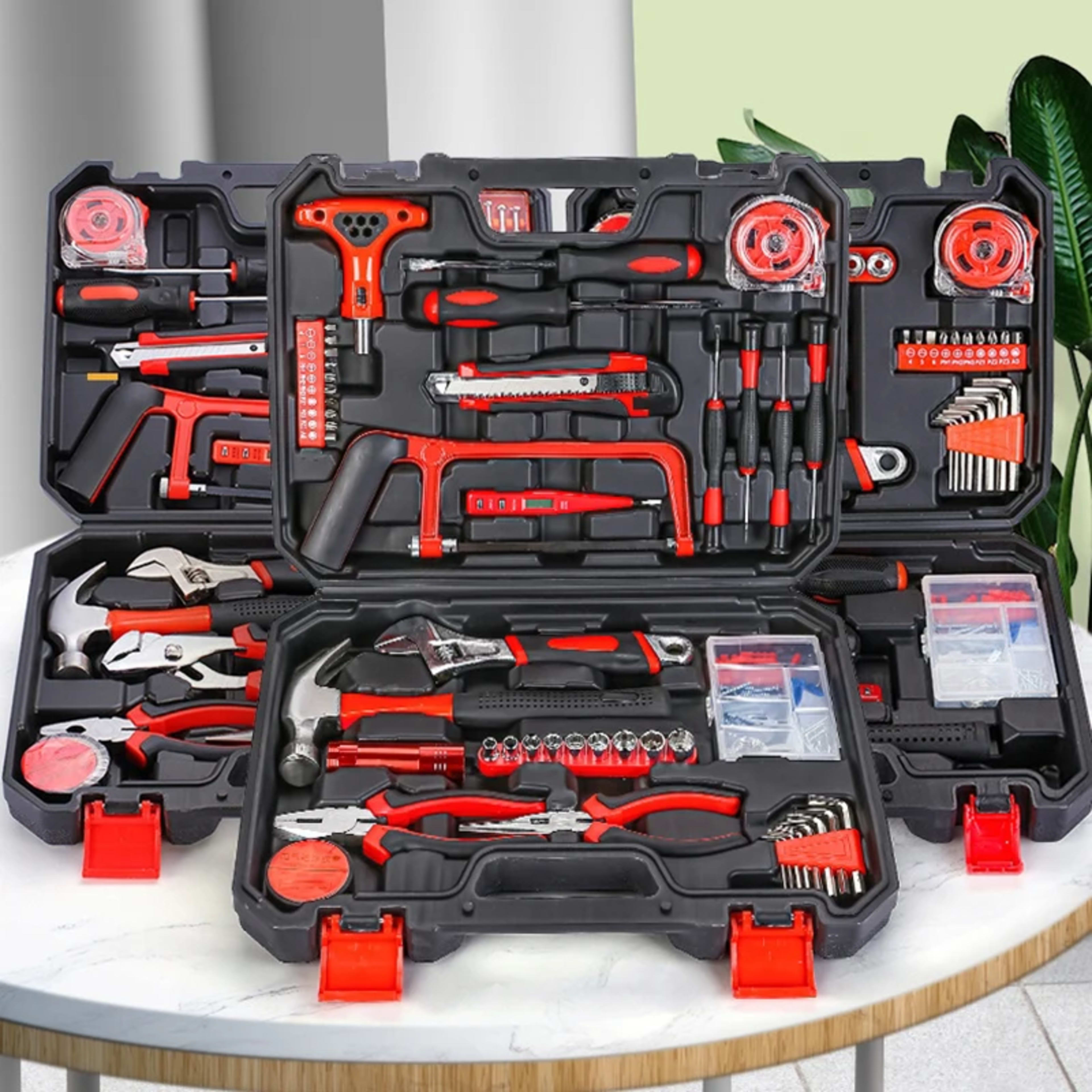 Household DIY Hardware Tools Set Toolbox Electrician Carpenter Multi Functional Portable Manual Repair Tool Combination