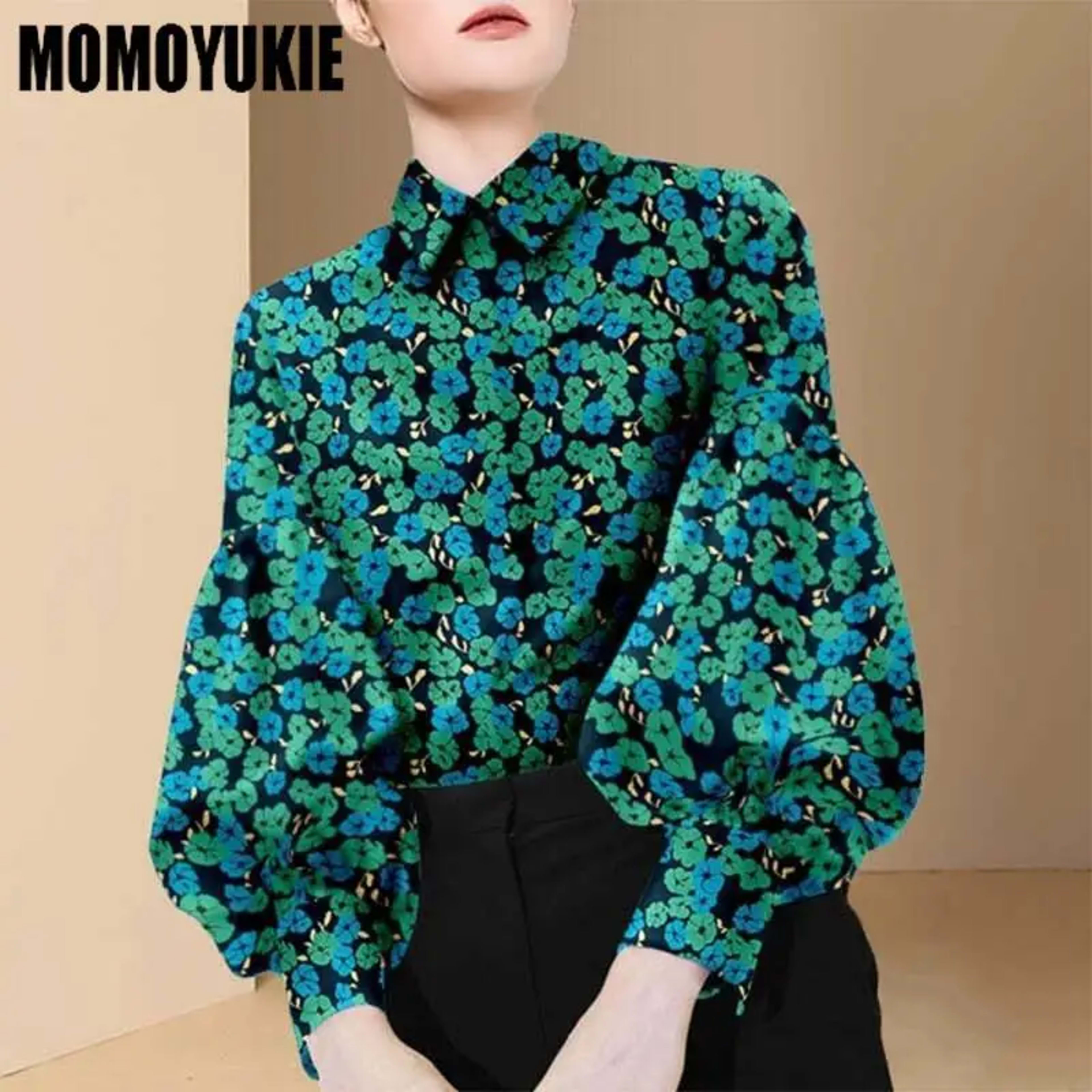 blusas mujer de moda 2022 summer Top female women shirts Women's plaid printed shirt Blouses tops Long sleeve Chic woman 2
