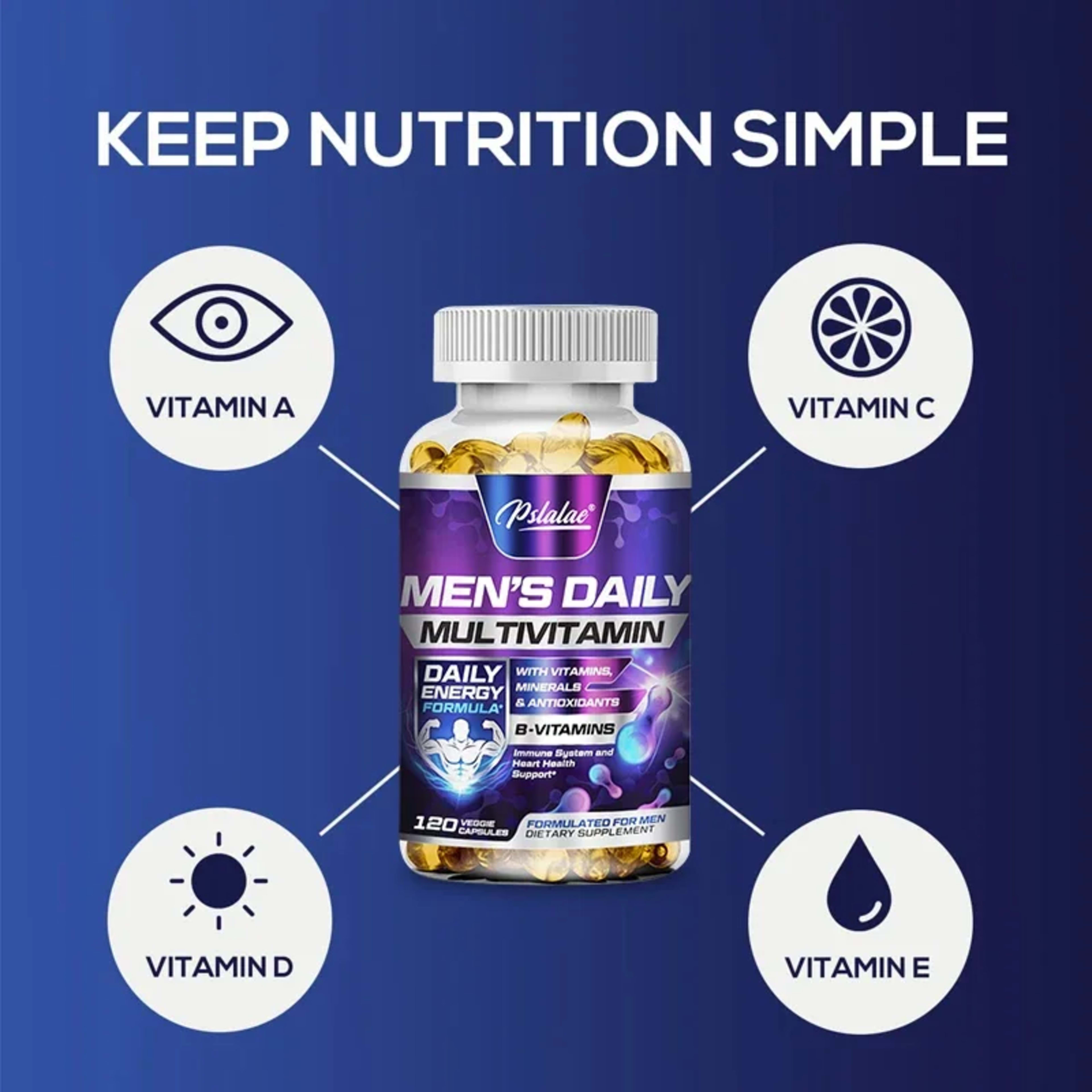 Men's Multivitamin Supplement - Enhance Immunity, Boost Energy and Endurance, Promote Overall Health 3