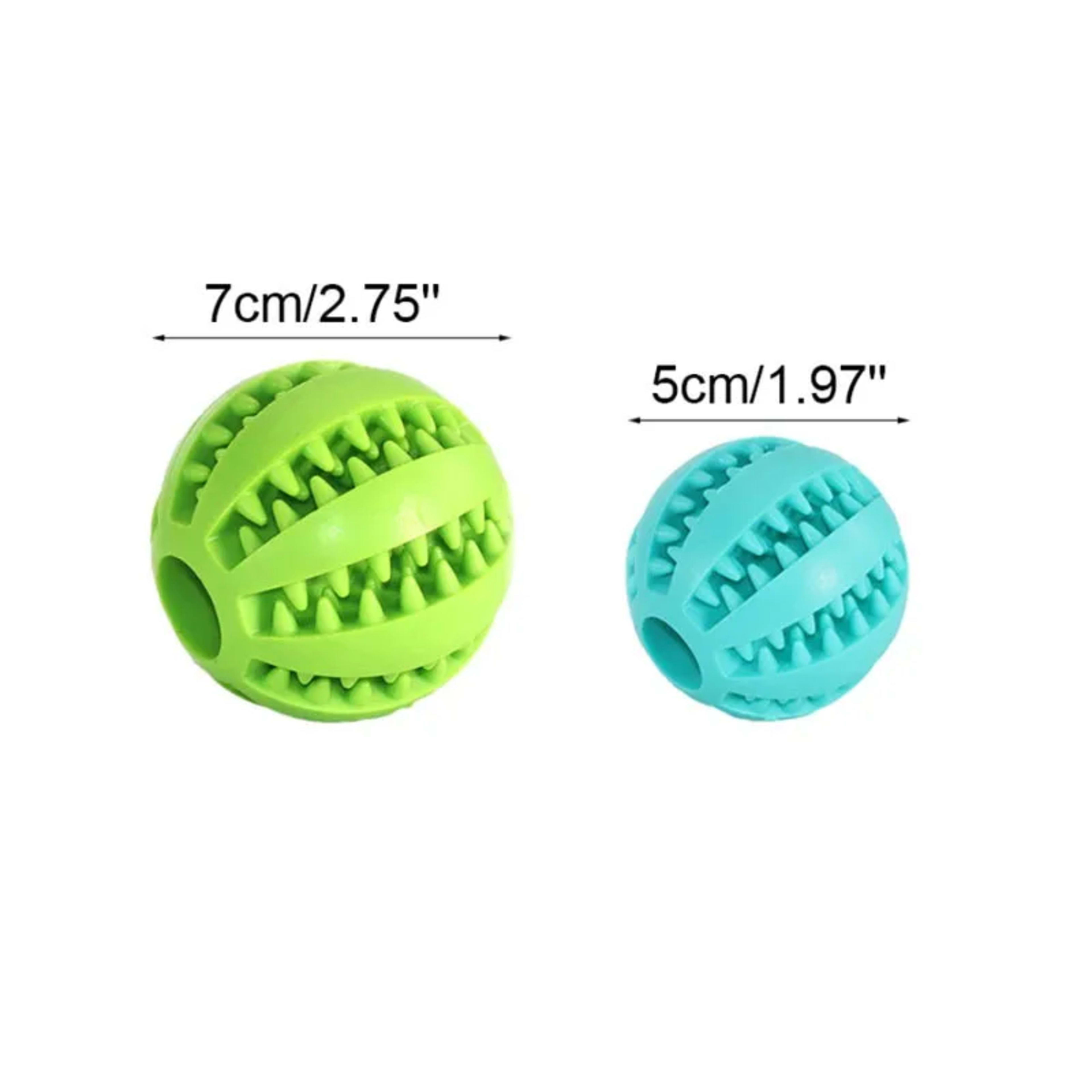Dog Toy Ball Interactive Rubber Balls Puppy Chewing Toys Pet Tooth Cleaning Ball Cats Pets Food Treat Feeder Silicone Ba 6