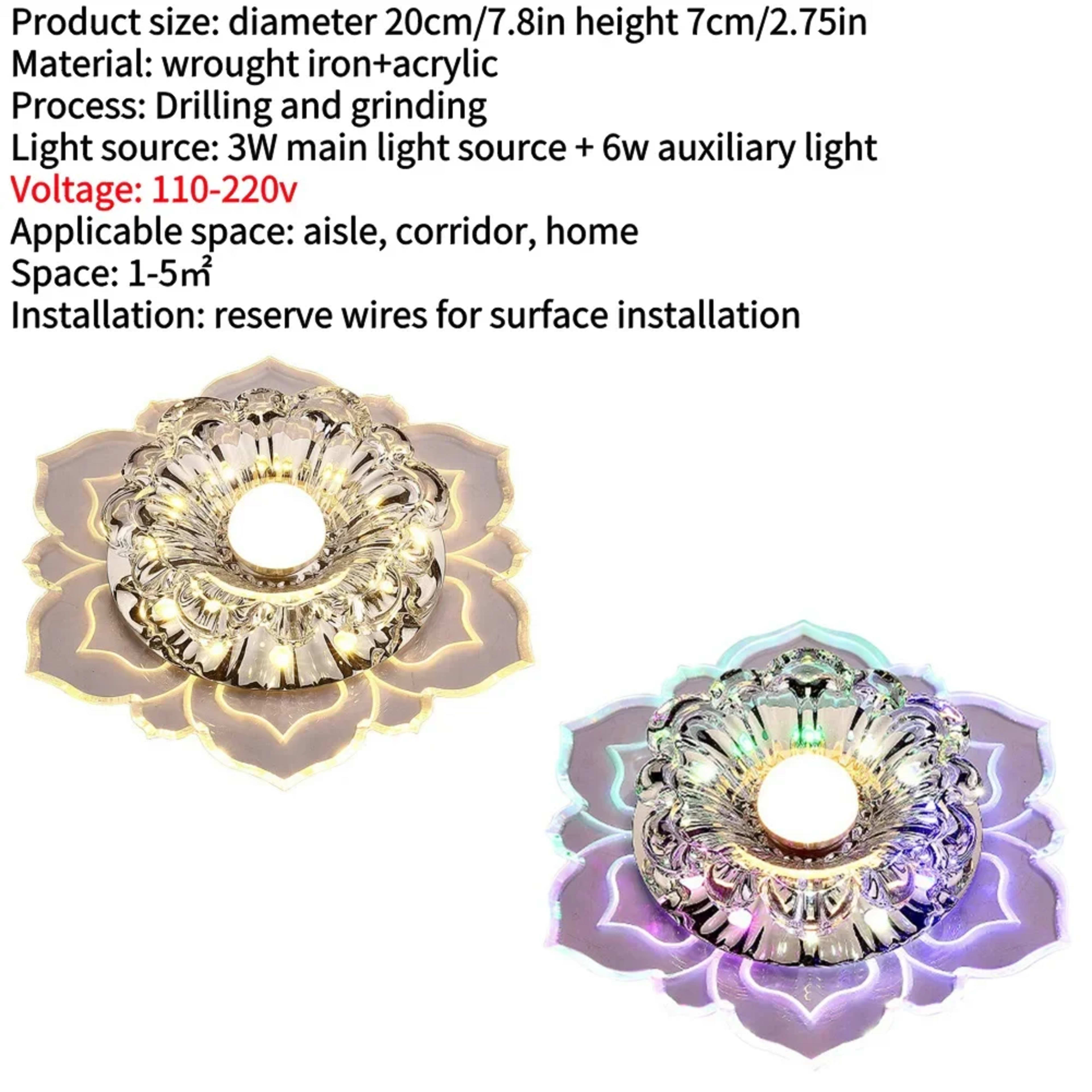 LED Ceiling Fixture Energy Saving Porch Light Protect Eyes Corridor Lamp Easy Installation Brightness Durable for Aisle  8