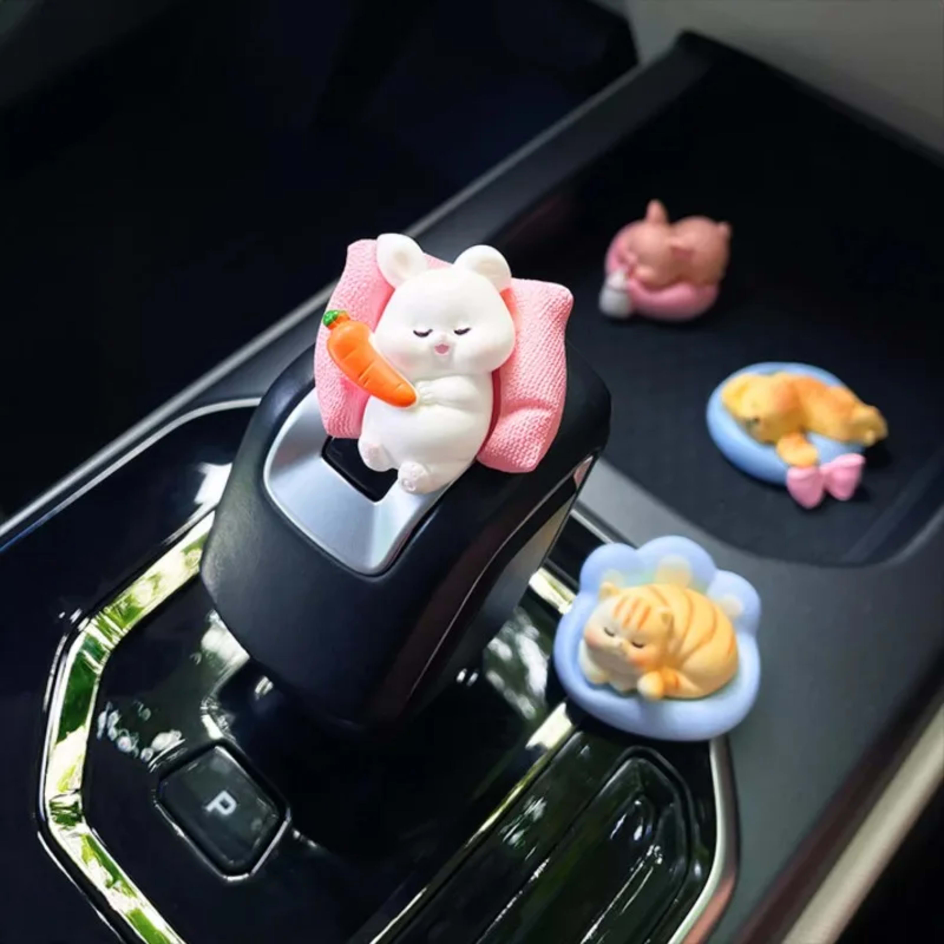Cute Cars Accessories Funny Kawaii Animal Ornament Auto Central Control Screen Rearview Mirror Decor Car Accessories Int