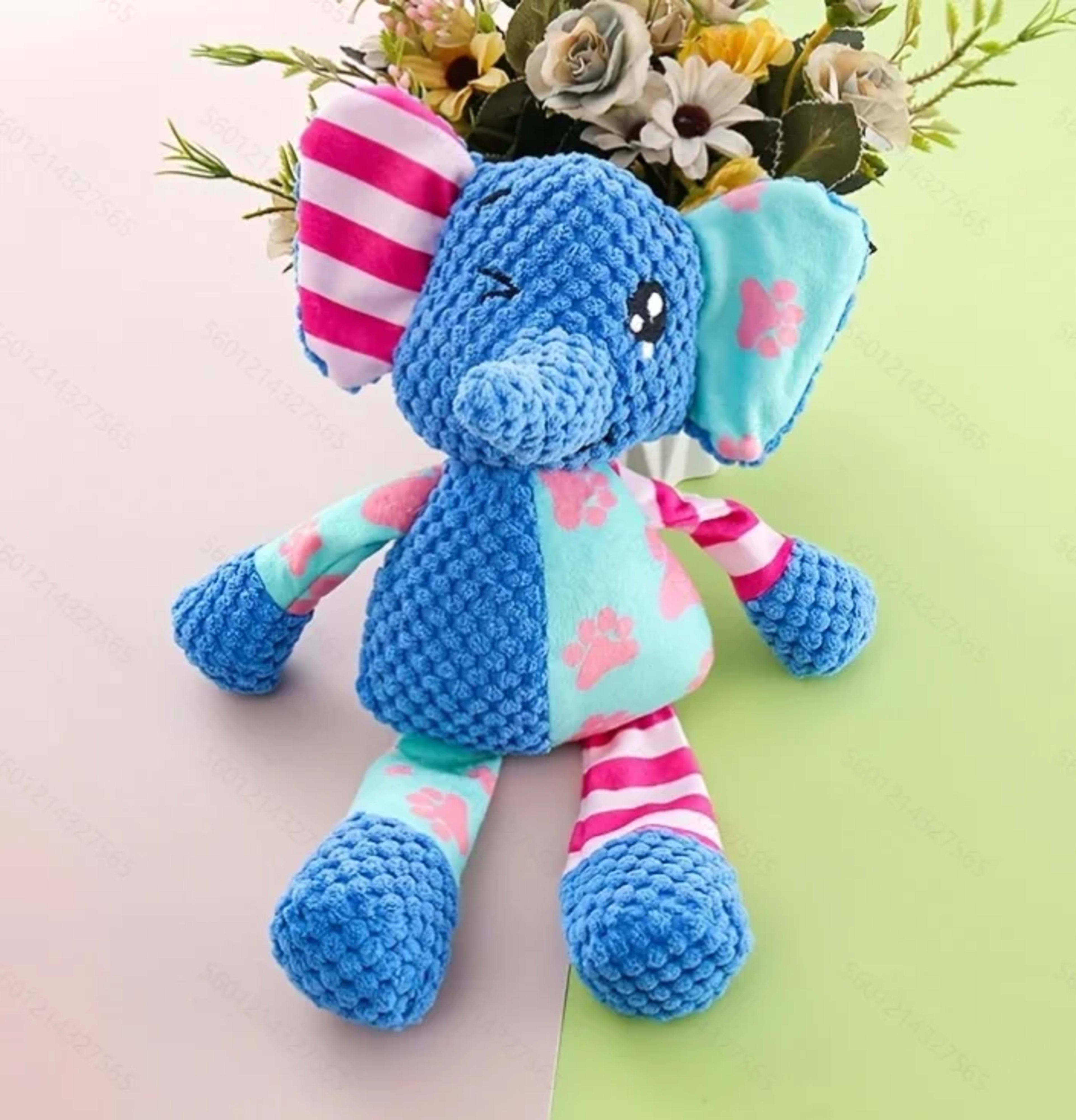 Pet Plush Toy Cat Dog Puzzle Toy Cute Animals Bite Resistant Interactive Squeaky Pet Dog Teeth Cleaning Chew Toy Pet Sup