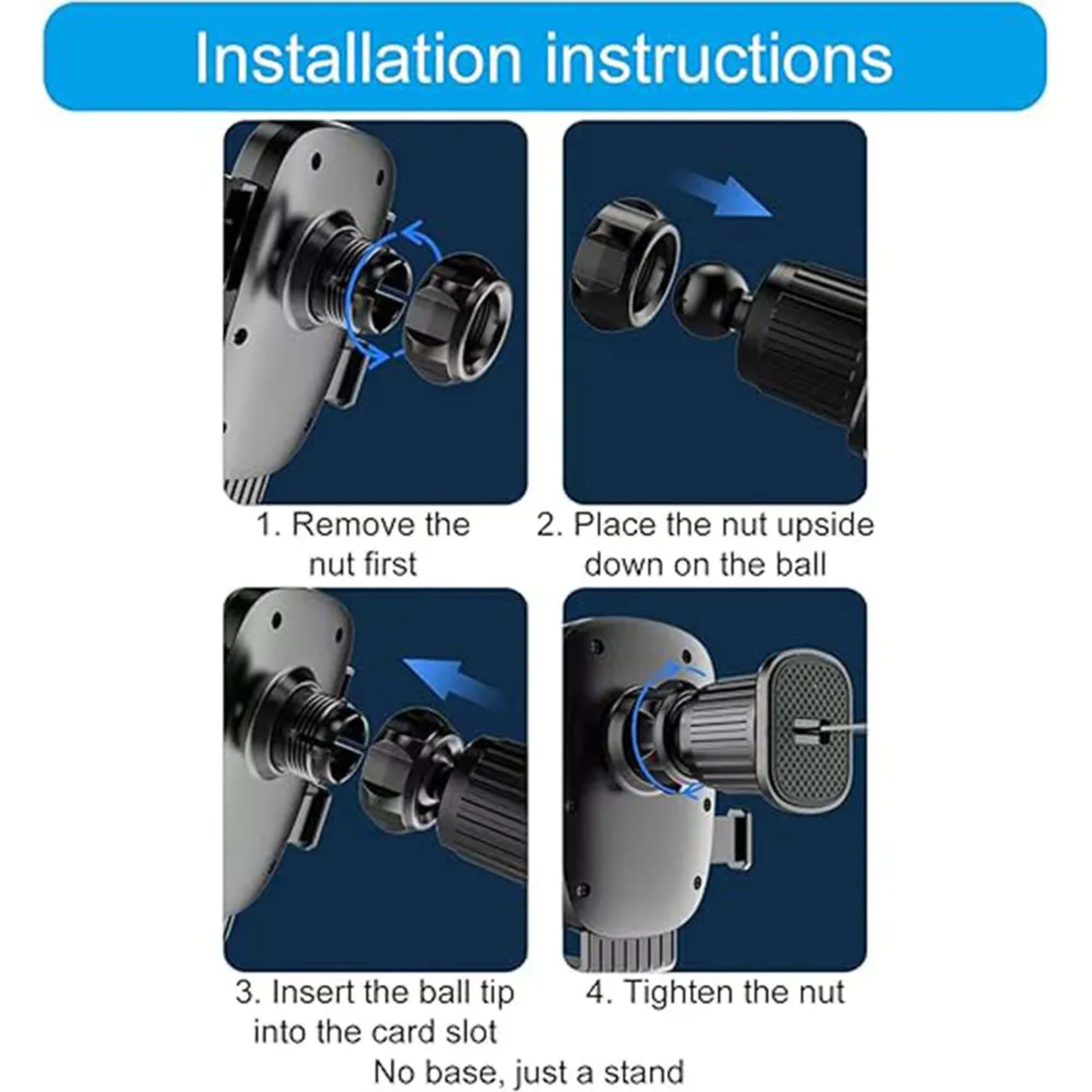 Car Phone Holder Bracket Accessories Interior Auto Air Outlet Cellphone Support Parts Phone Stand Base Fixing Clip 5