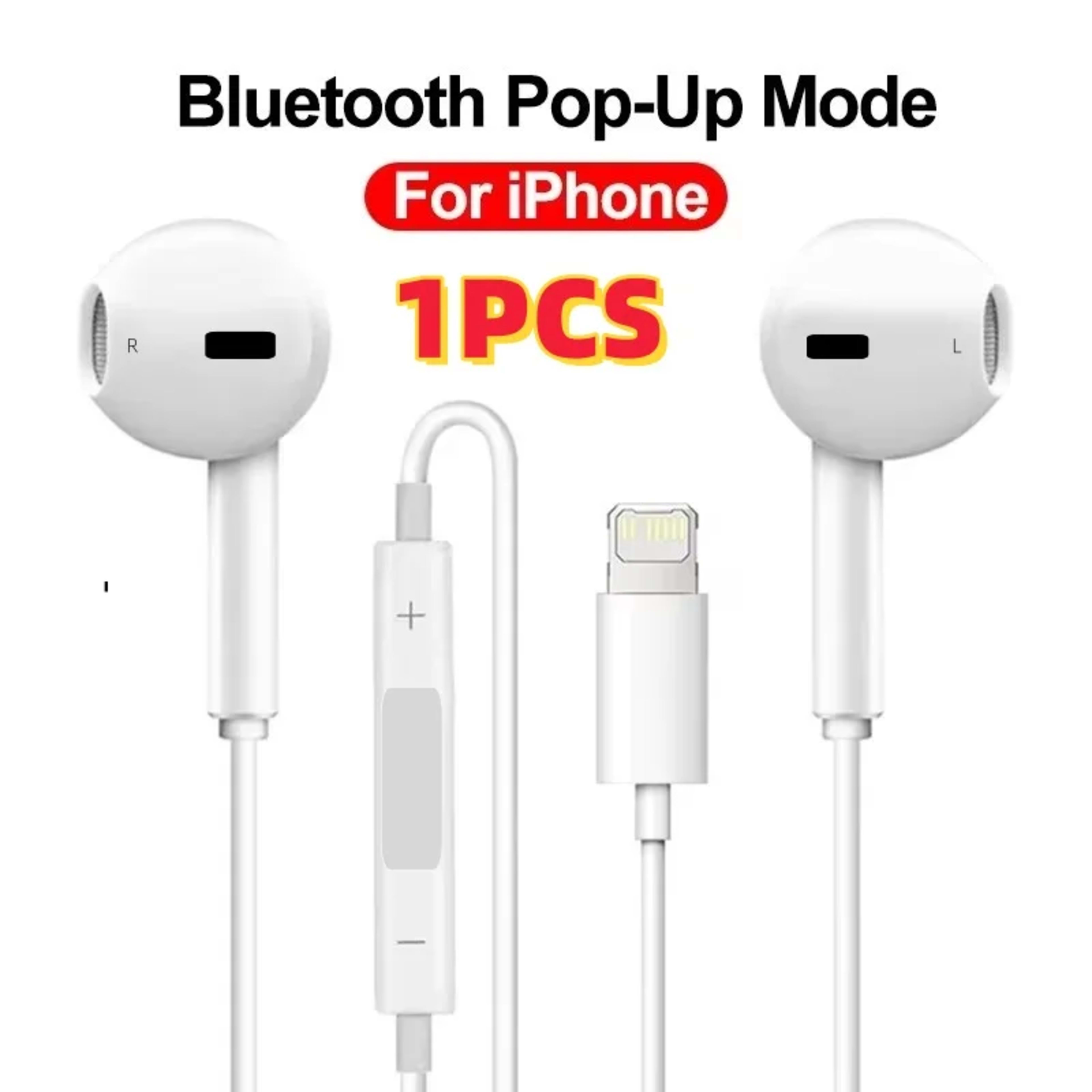 Original Headphones For Apple iPhone 14 11 12 13 Pro Max Earphones XR X XS SE 6 6S 7 8 Plus Bluetooth Wired Earbuds Acce 8