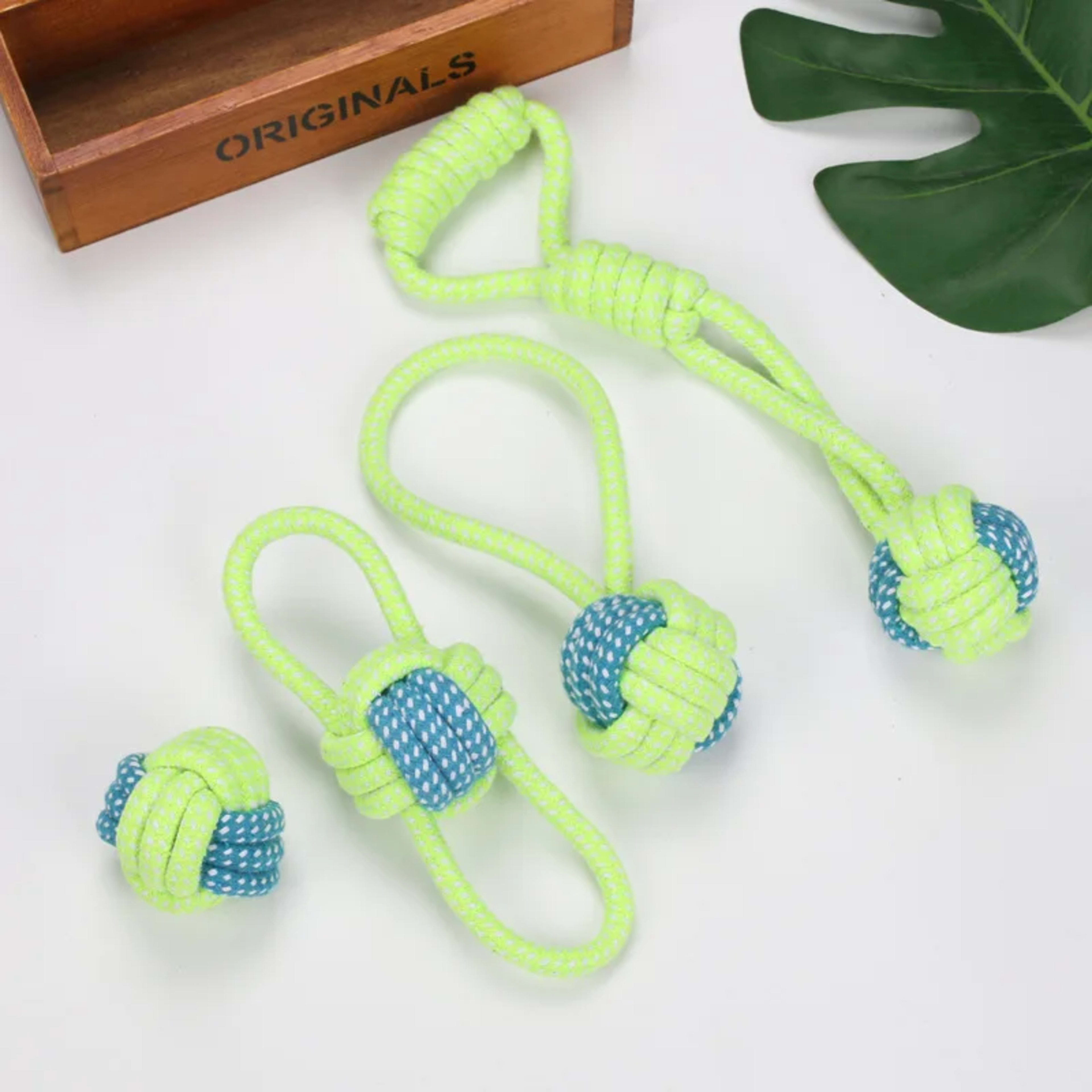 Pet Dog Toys for Large Small Dogs Toy Interactive Cotton Rope Mini Dog Toys Ball for Dogs Accessories Toothbrush Chew Pu 4
