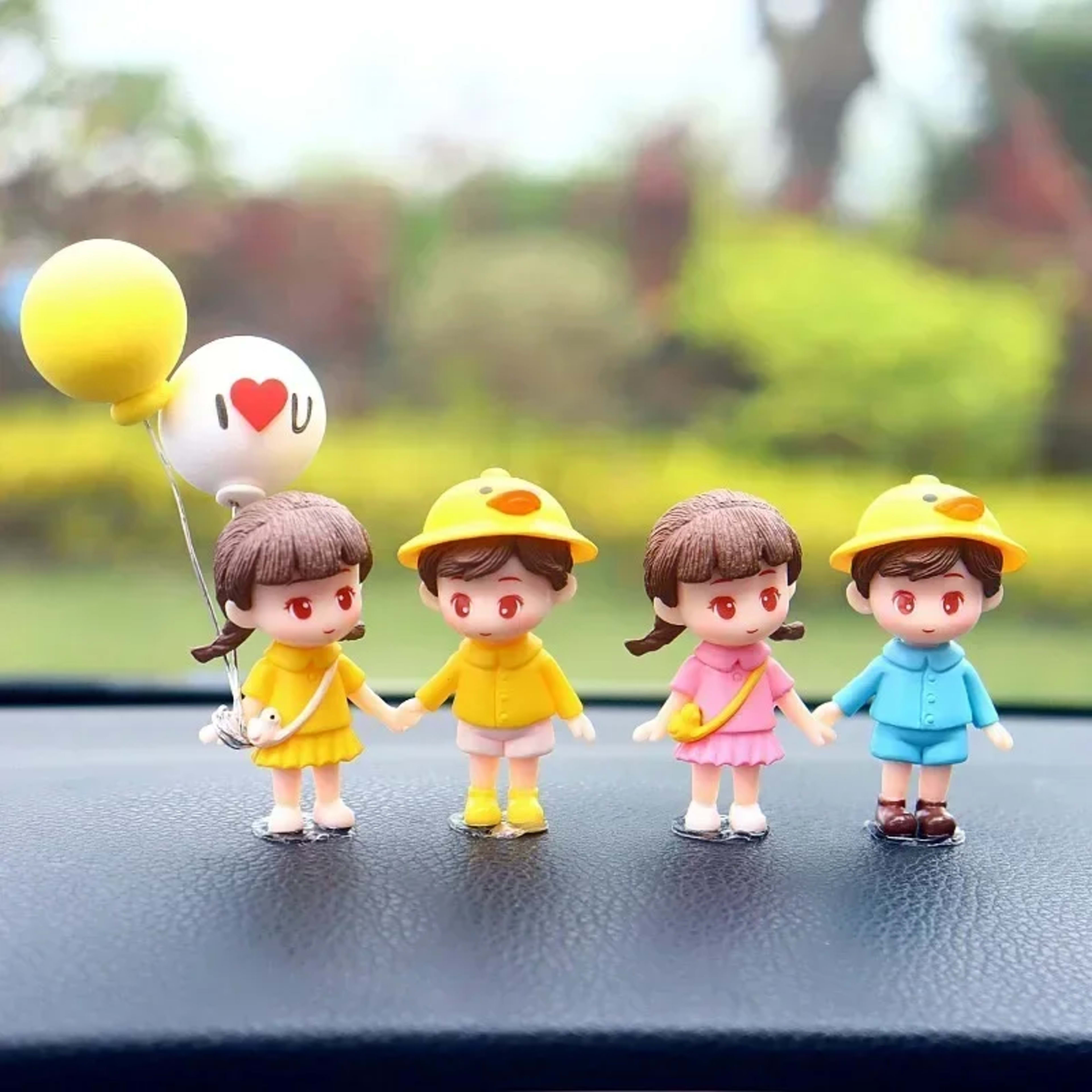 Car Accessories Interior Woman Ornament Cute Creative Desktop Couple Valentine's Day Present Car Center Console Decorati 6