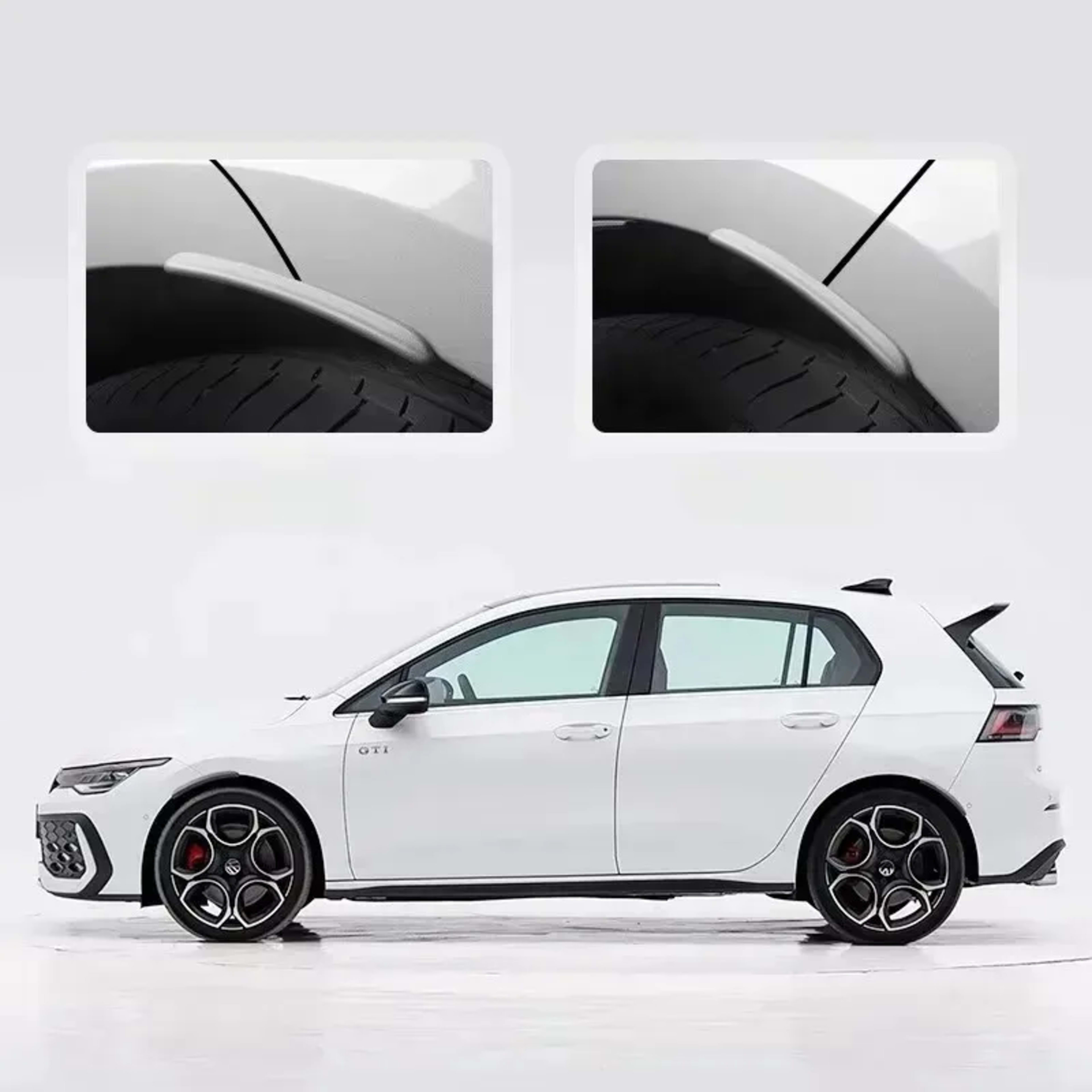 Car Accessories Popular  A Set Sut for Mud Flaps Arch Wheel Eyebrow Lips Strips Sticker Trim for Golf 8 Car Fender Flare 4