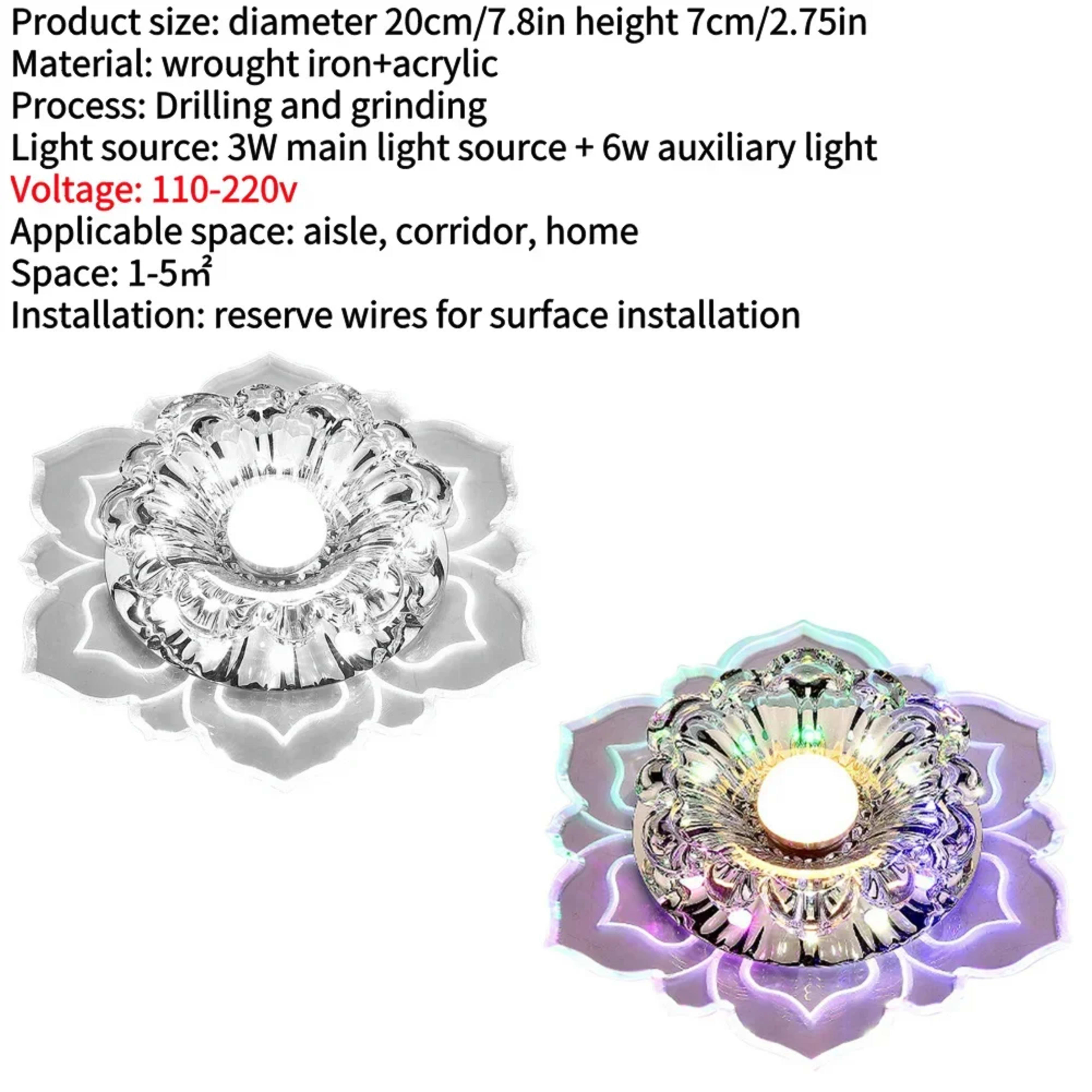 LED Ceiling Fixture Energy Saving Porch Light Protect Eyes Corridor Lamp Easy Installation Brightness Durable for Aisle  9