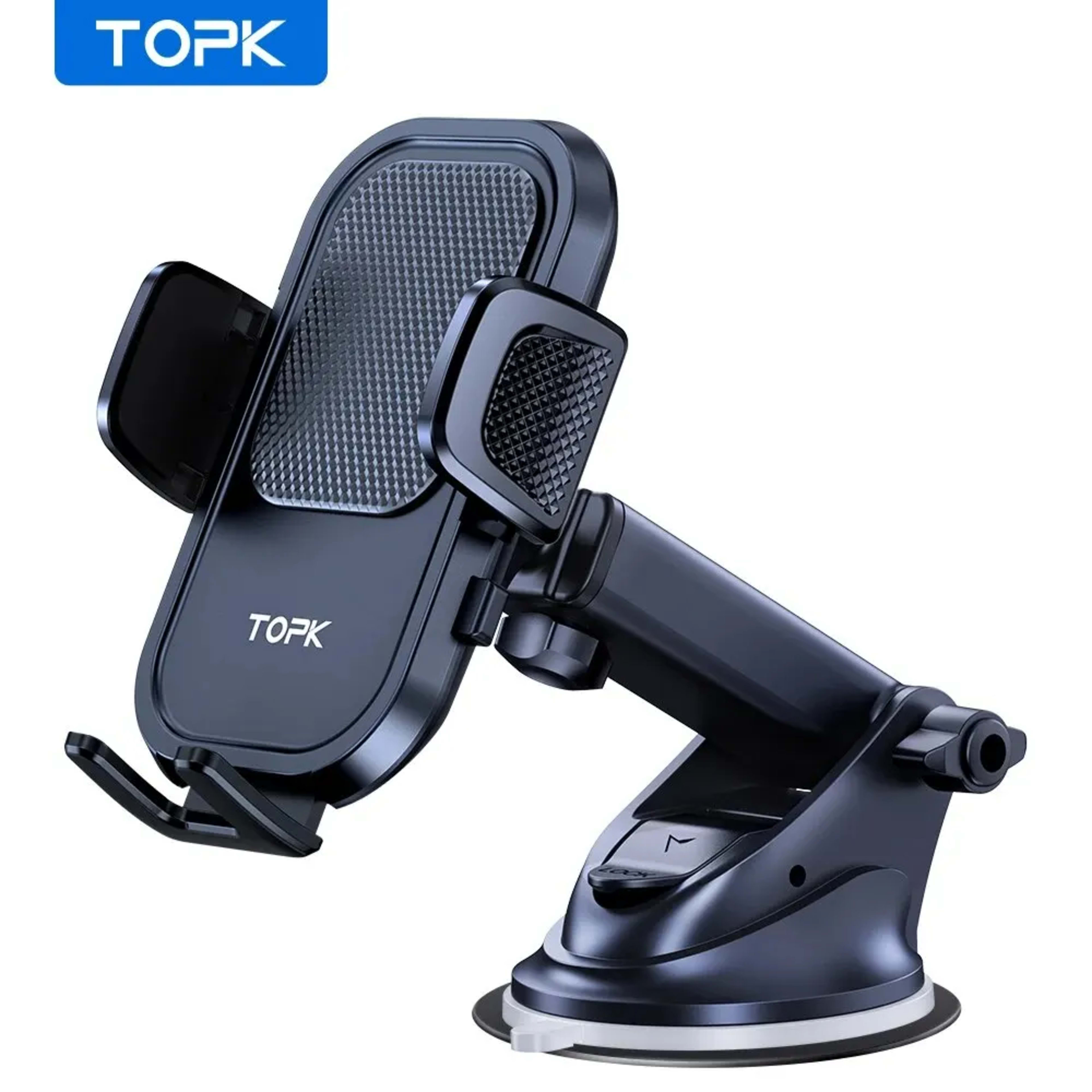 TOPK Car Phone Holder Mount for IPhone[Powerful Suction] Phone Mount for Car Dashboard Car Accessories Automobile for Sm