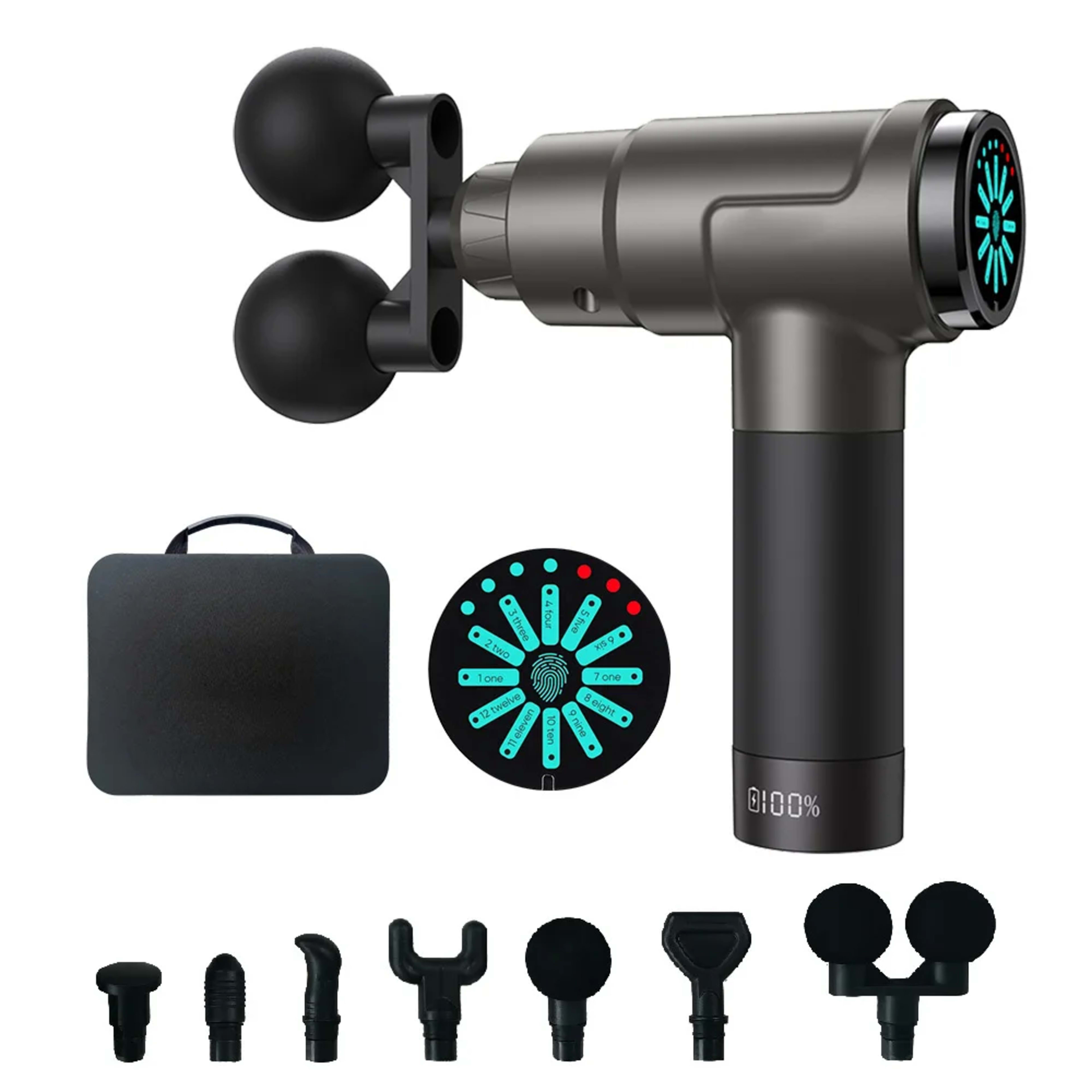 Muscle Massage Gun 50w High-power 1500mAh Electric High-Frequency Deep Massage Fascia Gun For Shoulder Back Leg Body Rel