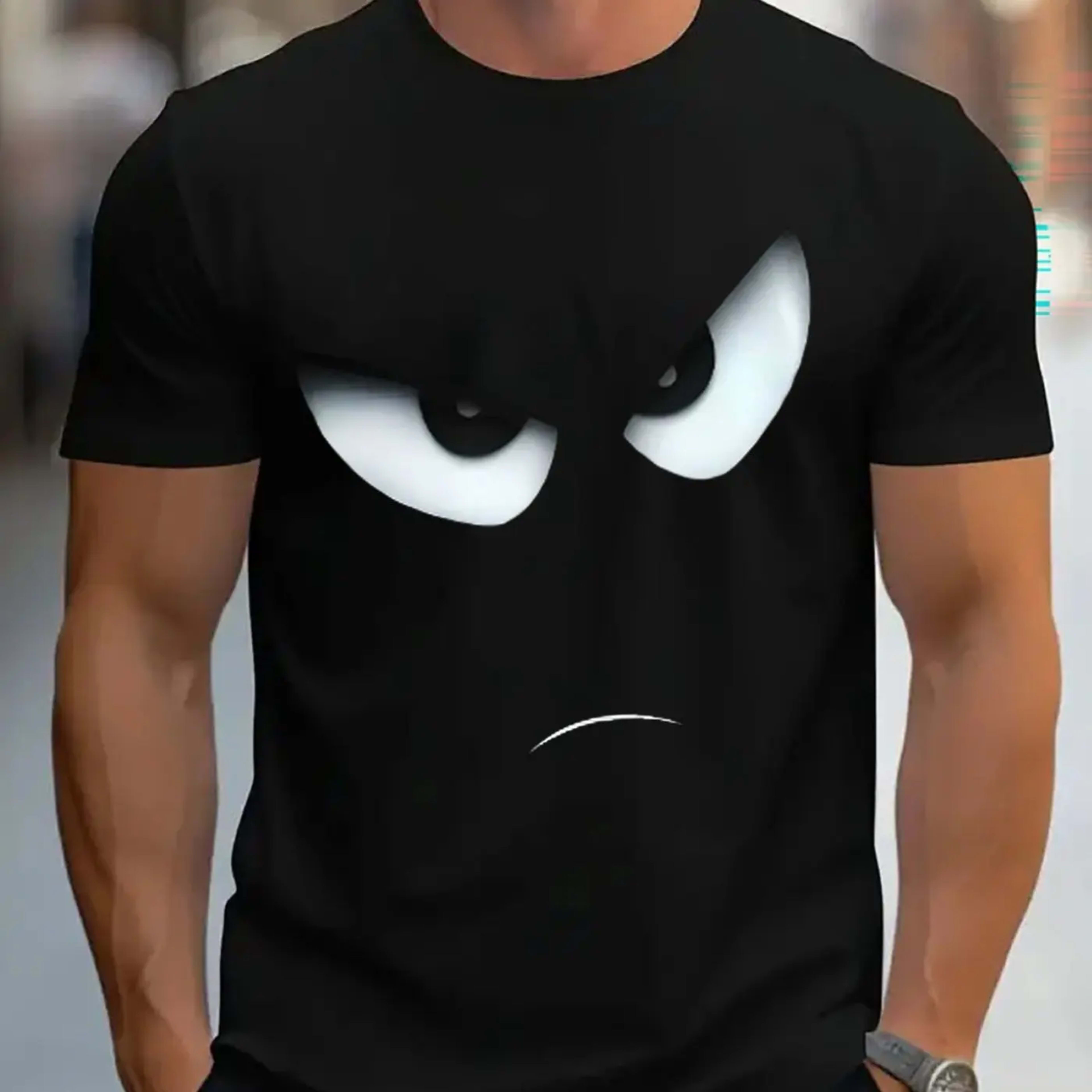 Men's T-shirt - Comfortable round-neck, casual cotton short-sleeved, soft and breathable fabric, trendy letter print