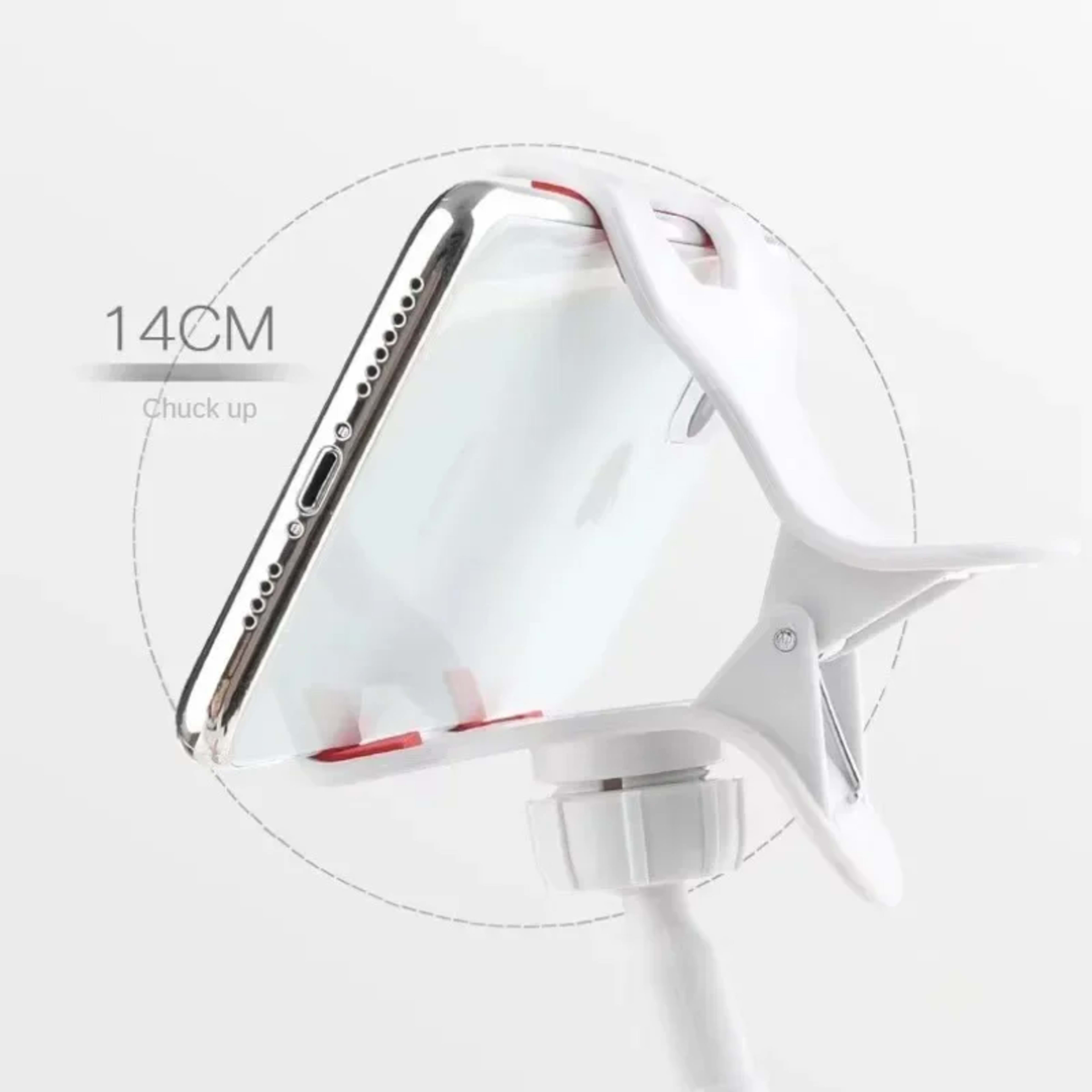 100cm Phone Clip on Stand Holder with Grip Flexible Long Arm Lazy Bracket Mount Clamp for IPhone 15 Pro Accessories Phon 5