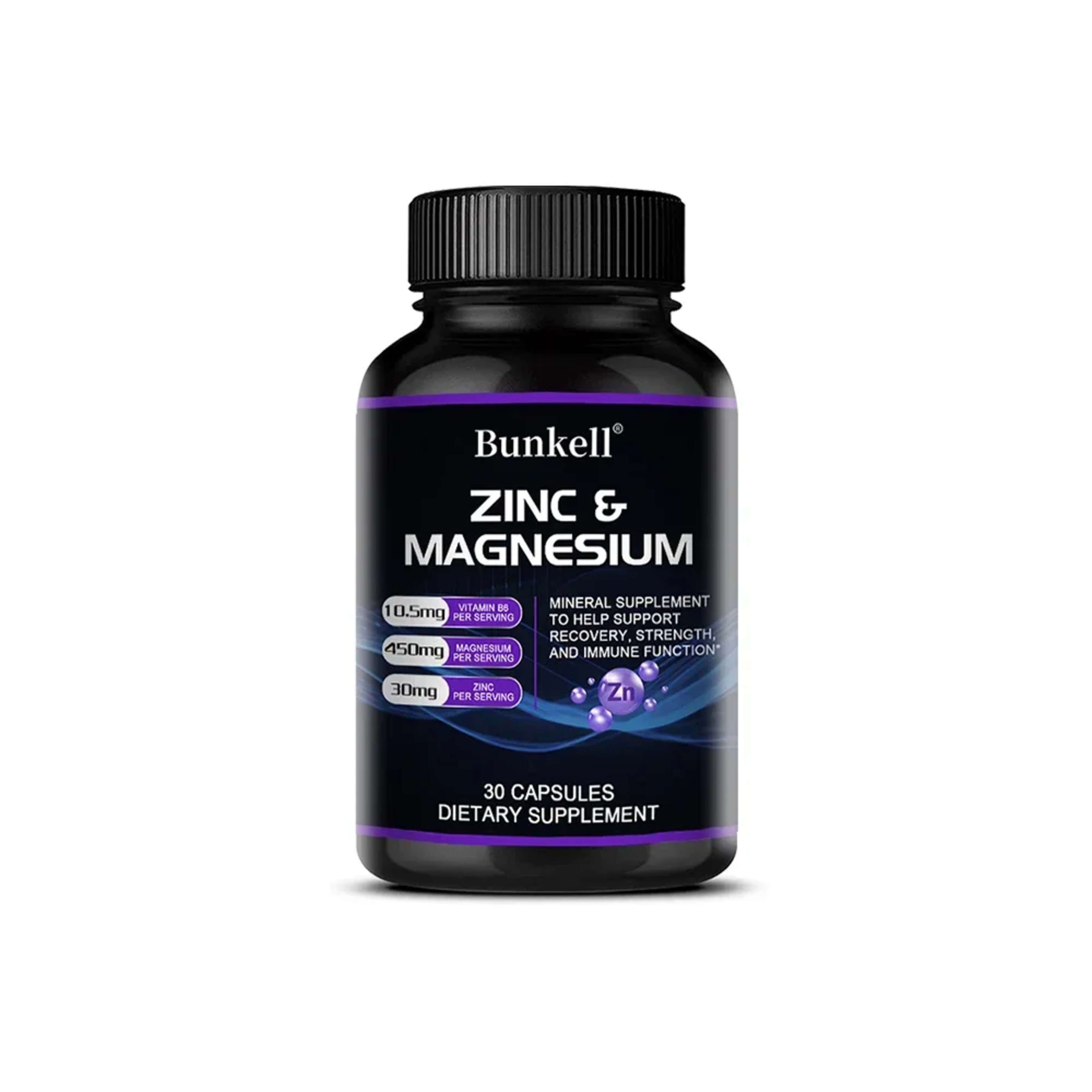 Zinc + Magnesium Supplement, Strong Bones, Teeth, Heart, Nerves, Enhance Immunity, Support Bone Density and Muscle Healt