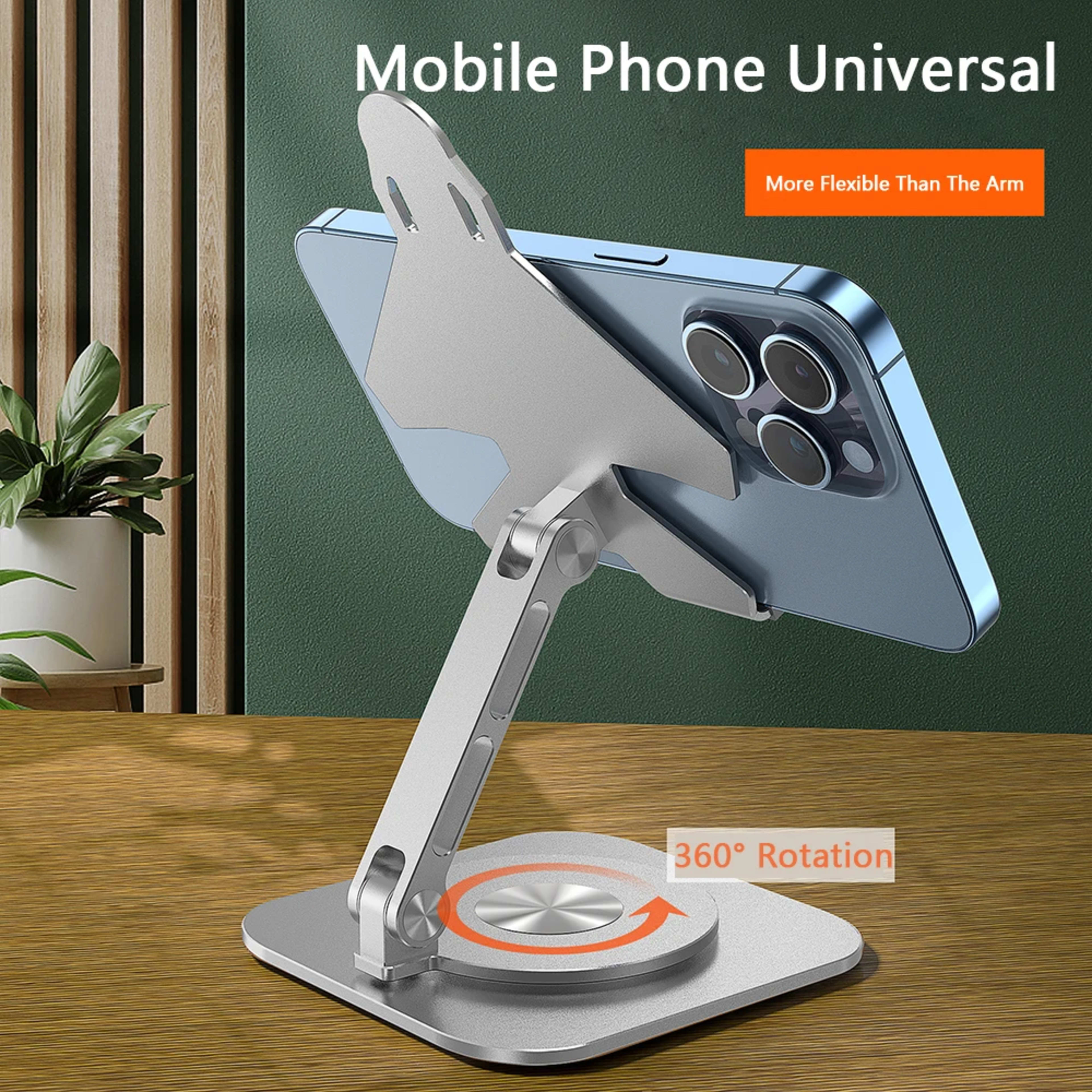 Phone Stand For iPhone 17 16 15 Samsung Xiaomi Cellphone Smartphone Desk Holder Aluminum Alloy Desktop Bracket Phone Acc 5
