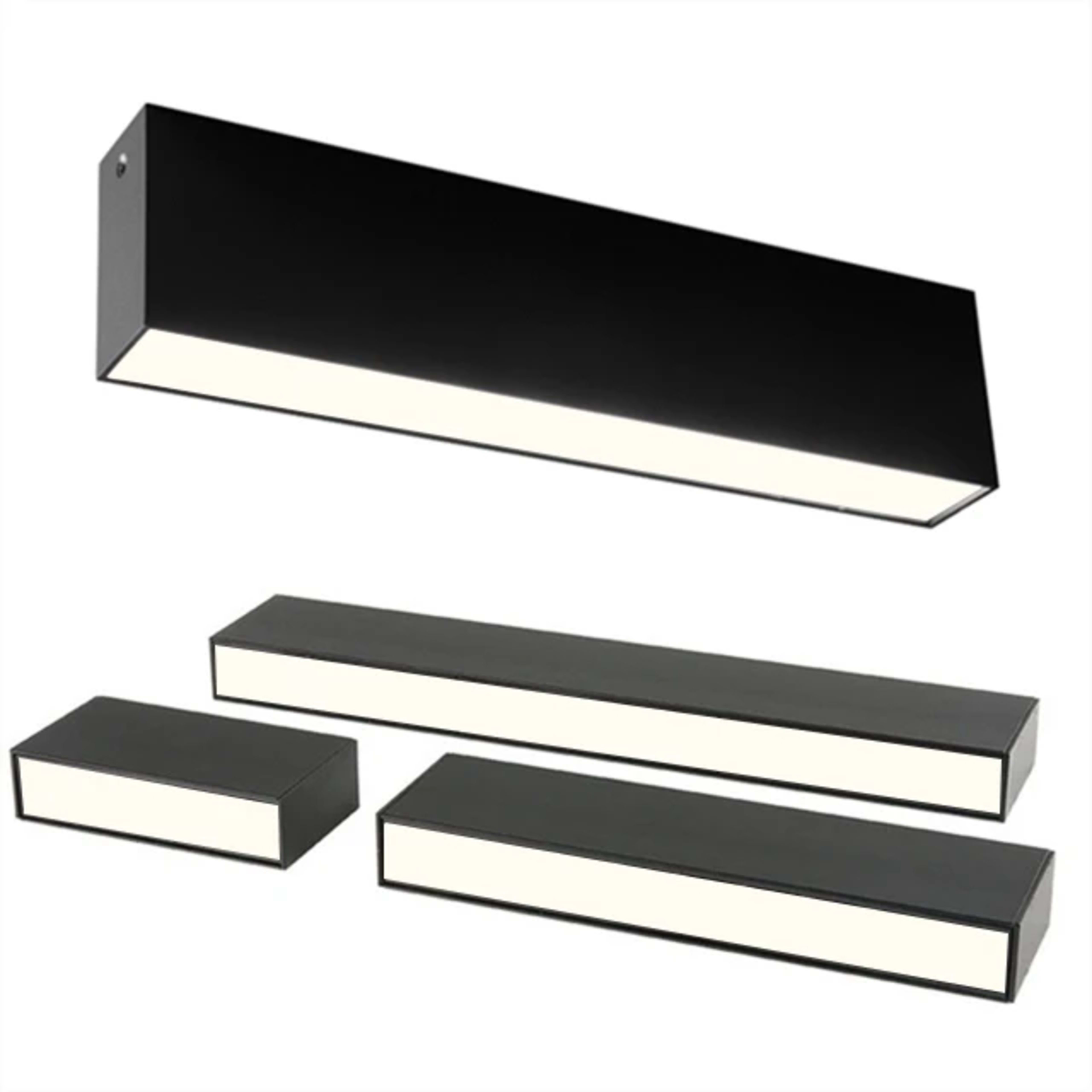 LED Long Ceiling Lamp Dimmable Line Light Fixture 40W Office Living Room Bedroom Home Decoration COB Spot Lamps Indoor L 8