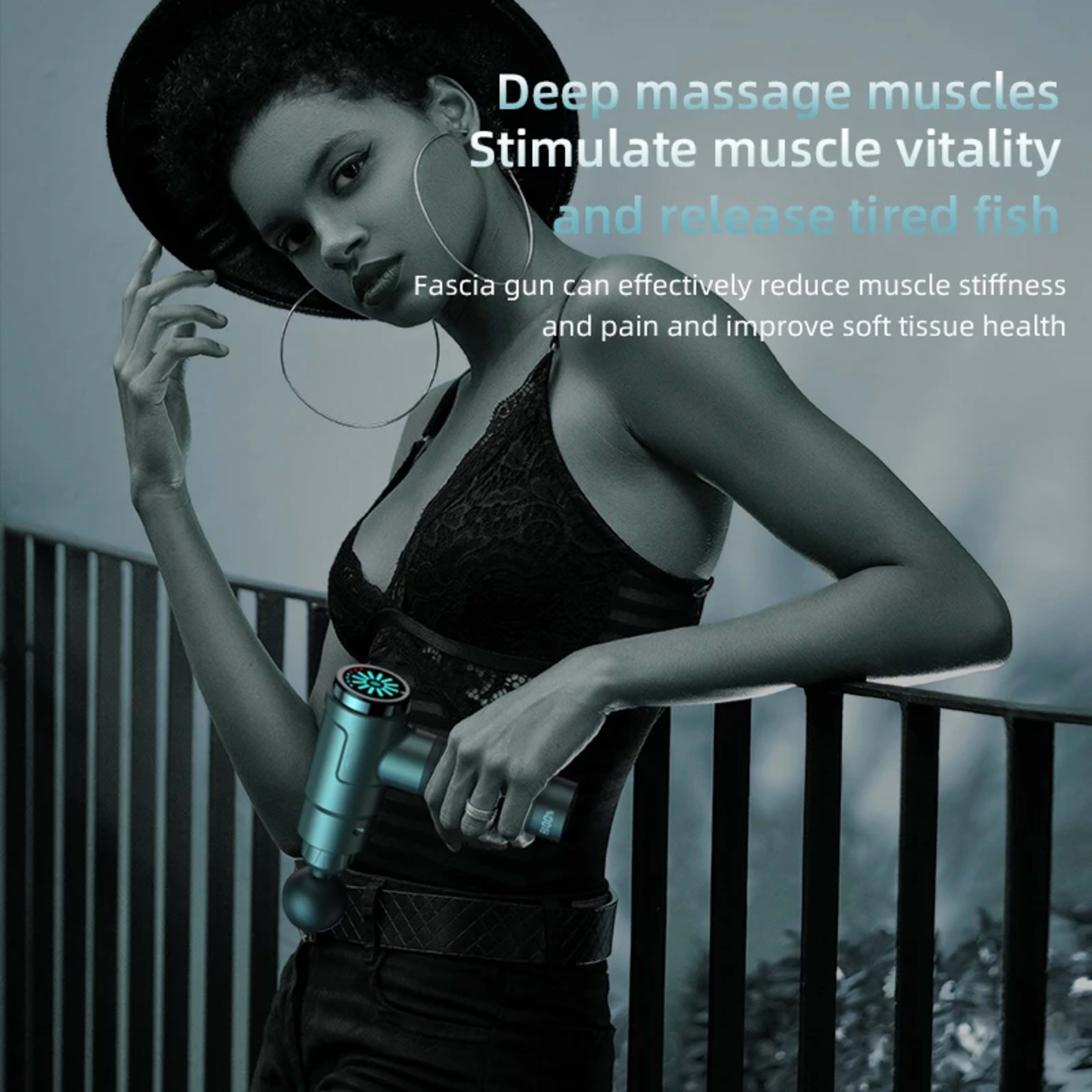 Muscle Massage Gun 50w High-power 1500mAh Electric High-Frequency Deep Massage Fascia Gun For Shoulder Back Leg Body Rel 3
