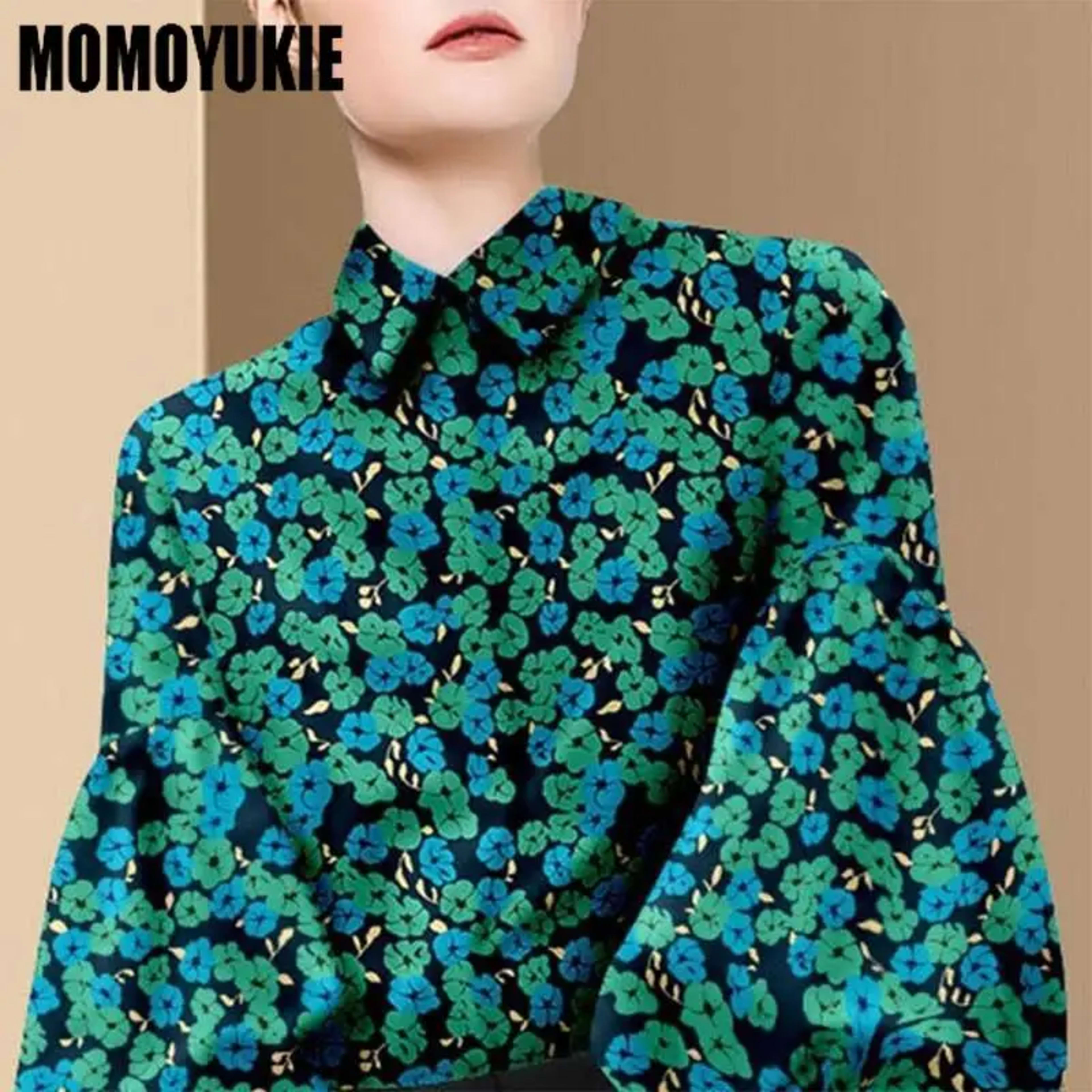 blusas mujer de moda 2022 summer Top female women shirts Women's plaid printed shirt Blouses tops Long sleeve Chic woman 4