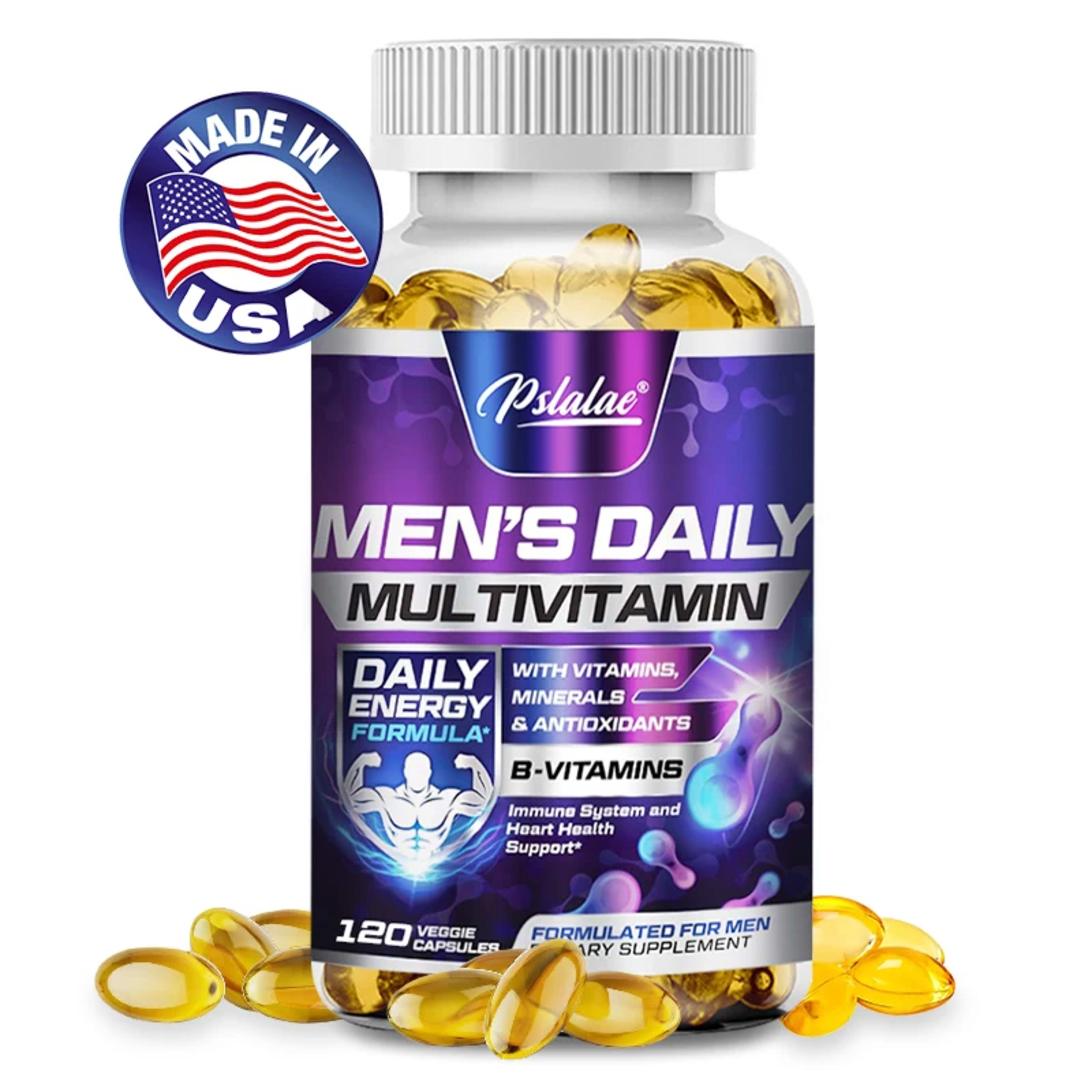 Men's Multivitamin Supplement - Provides Energy and Endurance Supports Heart, Brain Health and Vitality 1