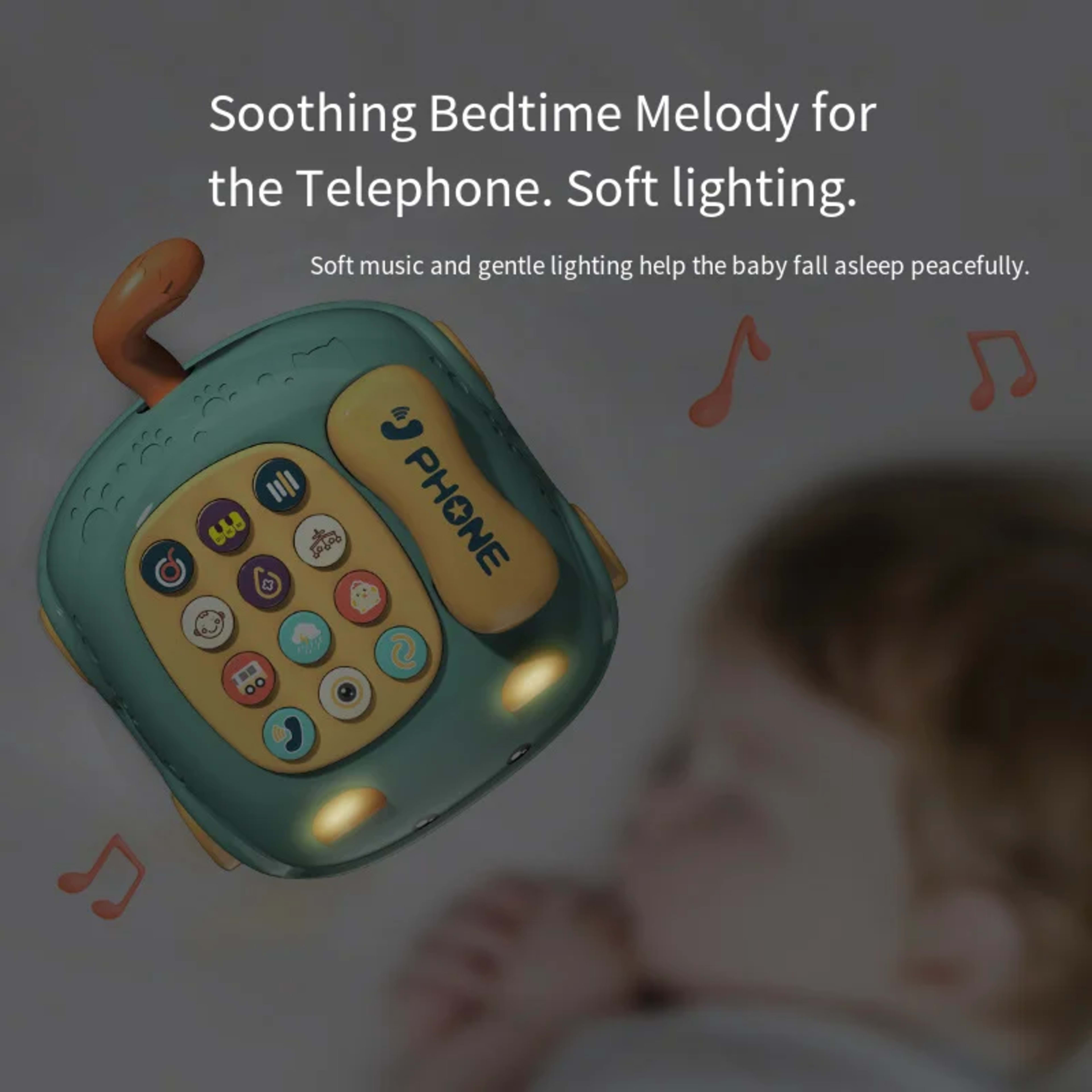 Baby Storyteller Electric Toy Children's Educational Early Learning Simulated Telephone Car Model with Light Music 5