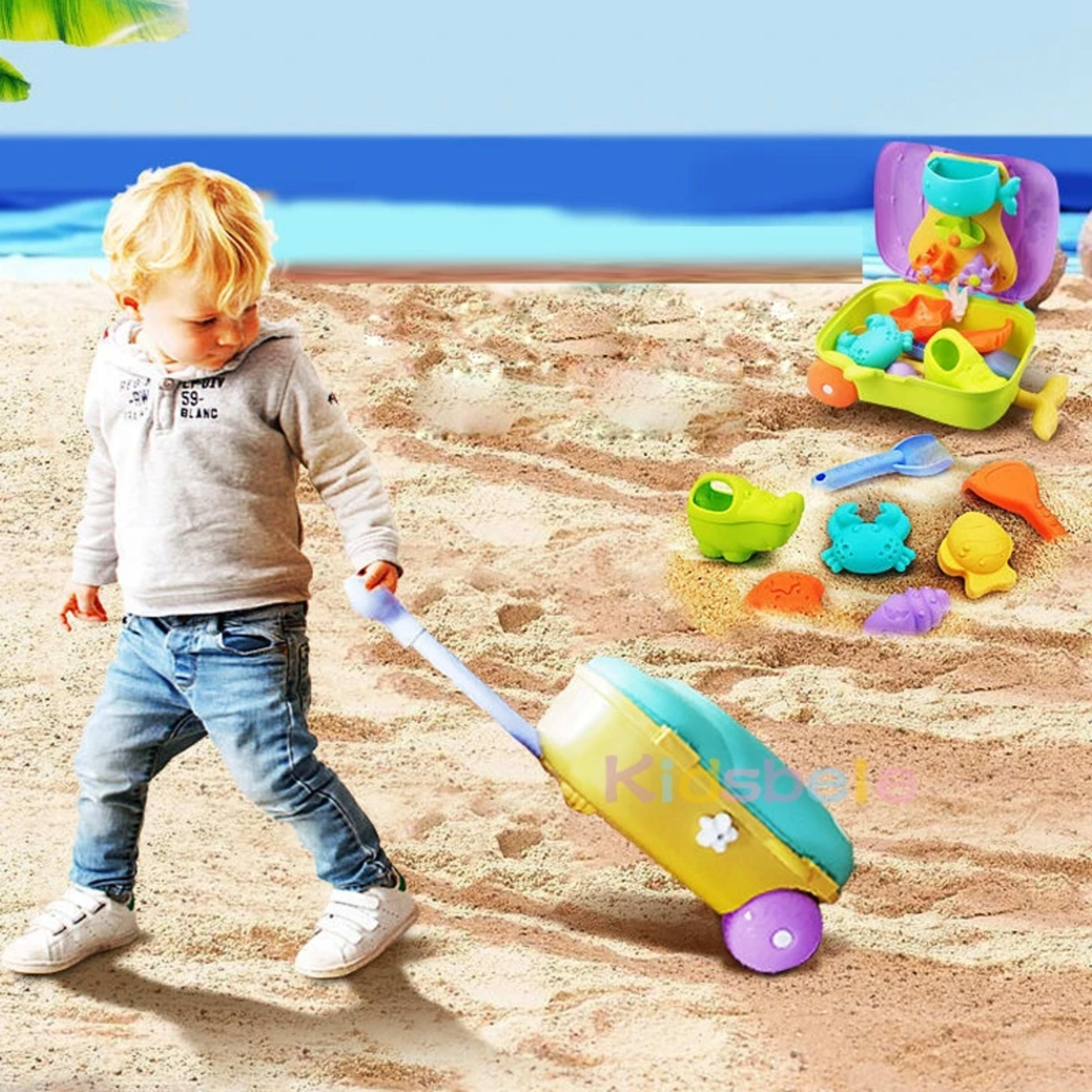 Kids Beach Toys Baby Beach Play Toys Sandbox Kit Summer Toys Beach Accessories Sand Water Game Tools Bath Toy For Baby 4
