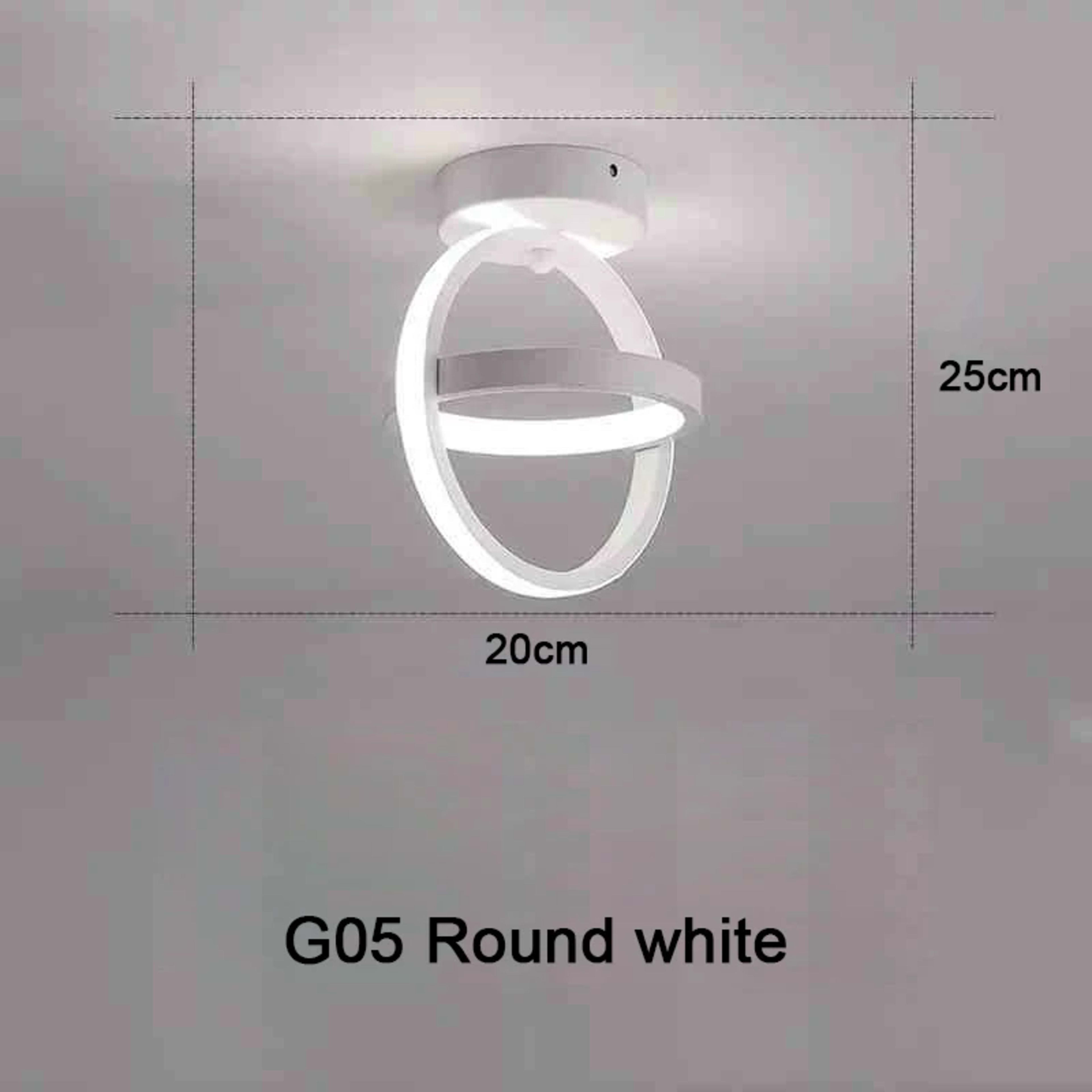 Modern LED Ceiling Light 2 Rings Creative Design Ceiling Lamp Indoor Lighting Fixtures Hallway Balcony Aisle Office Ligh